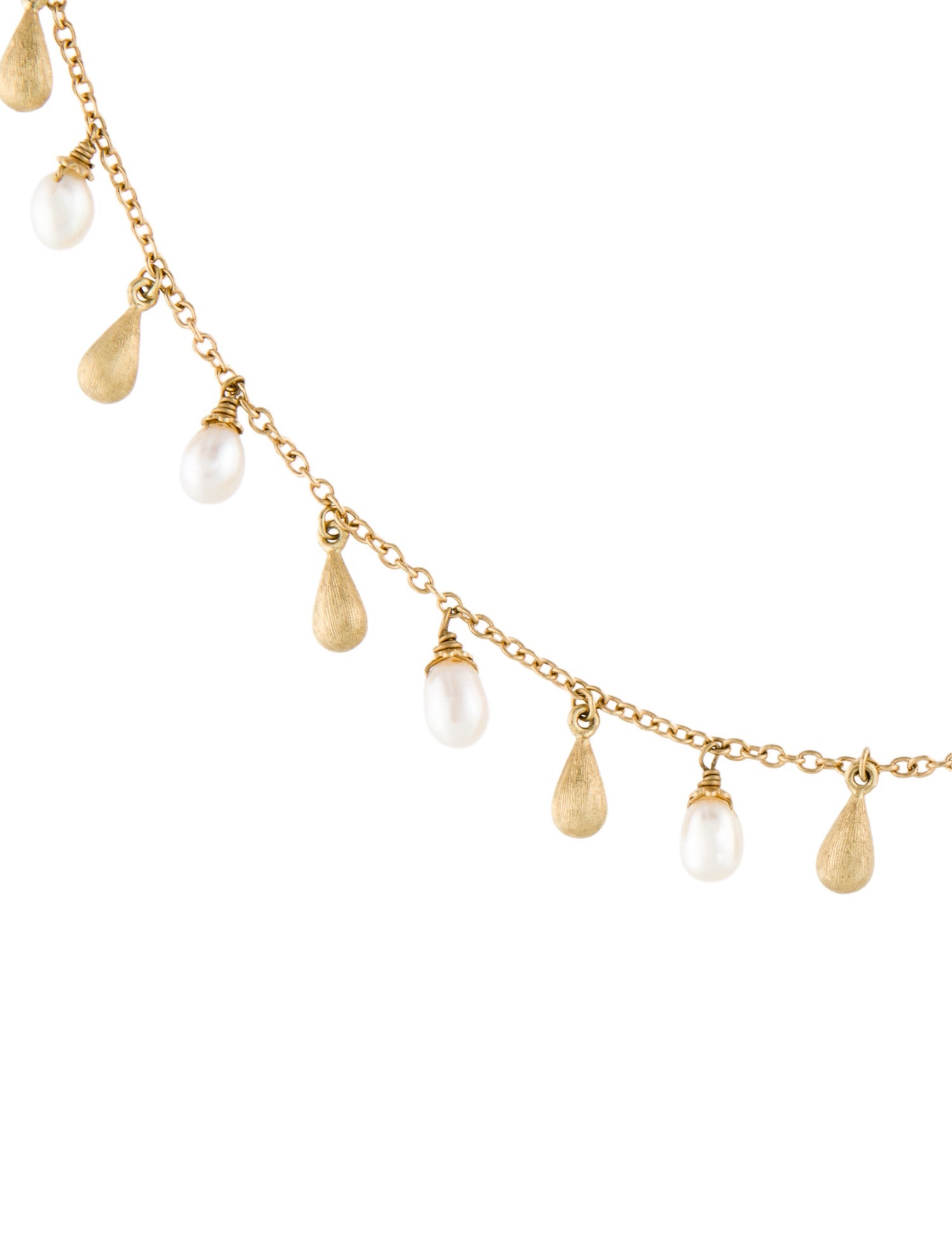 Roberto Coin 18K Pearl Teardrop Fringe Necklace