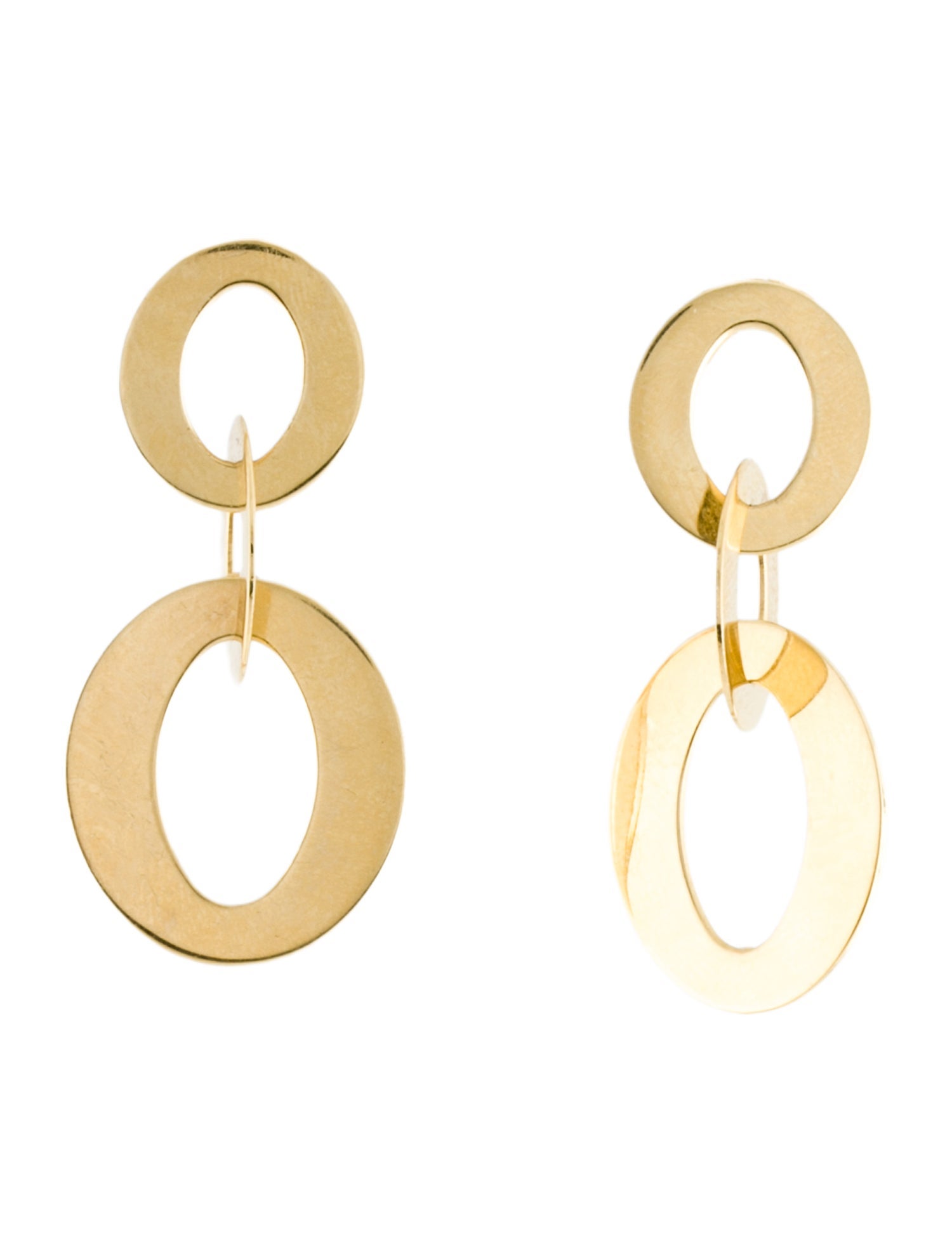 Roberto Coin 18K Mini Chic and Shine Circle Drop Earrings