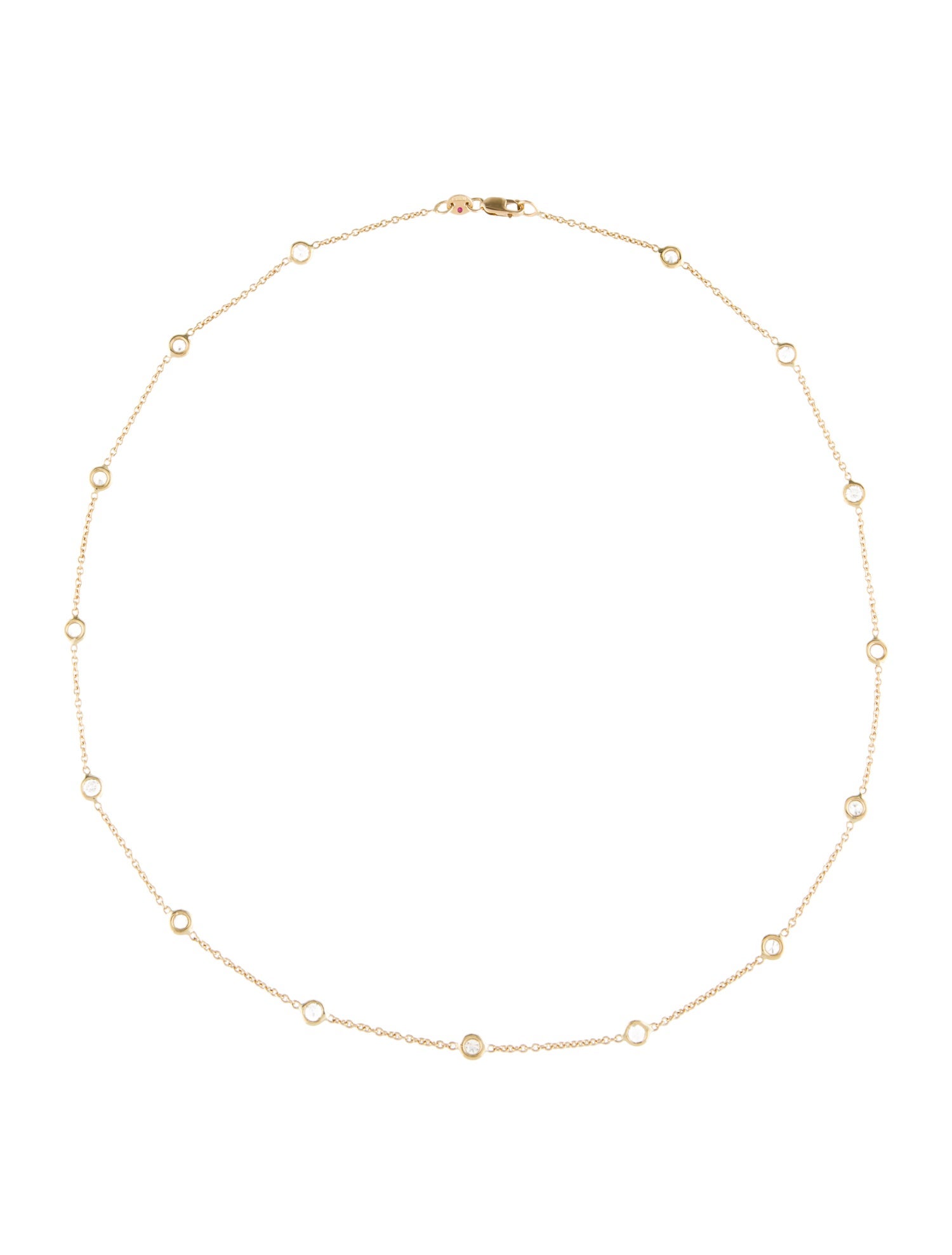 Roberto Coin 18K Diamond Station Necklace