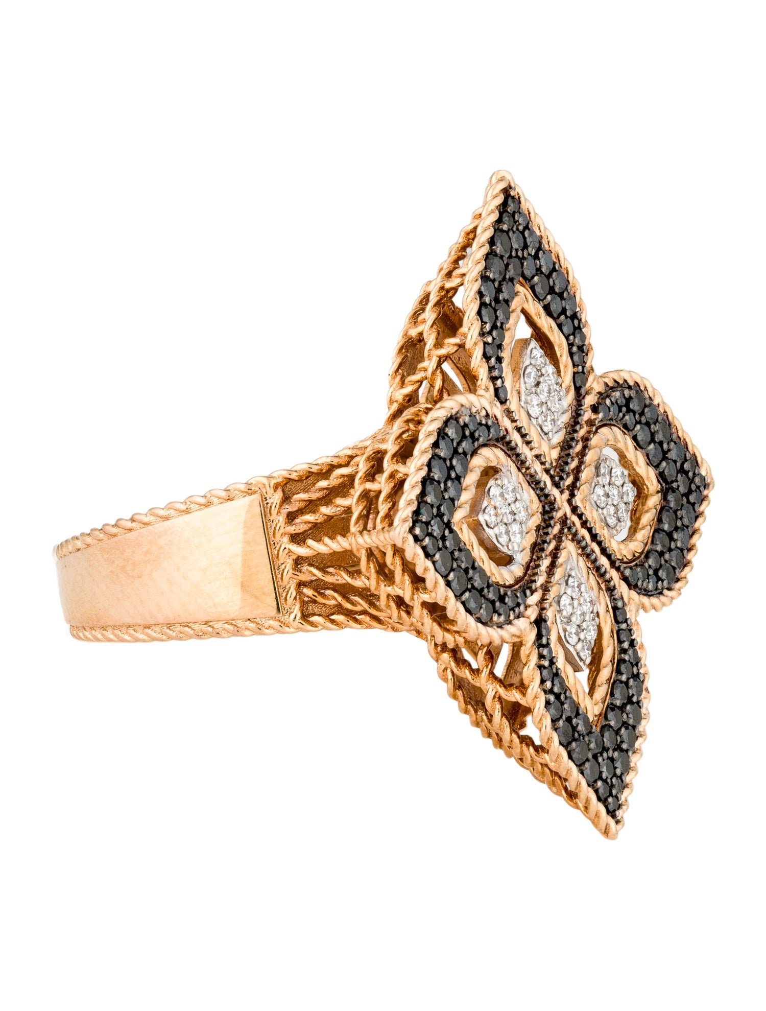 Roberto Coin 18K Diamond Venetian Princess Ring