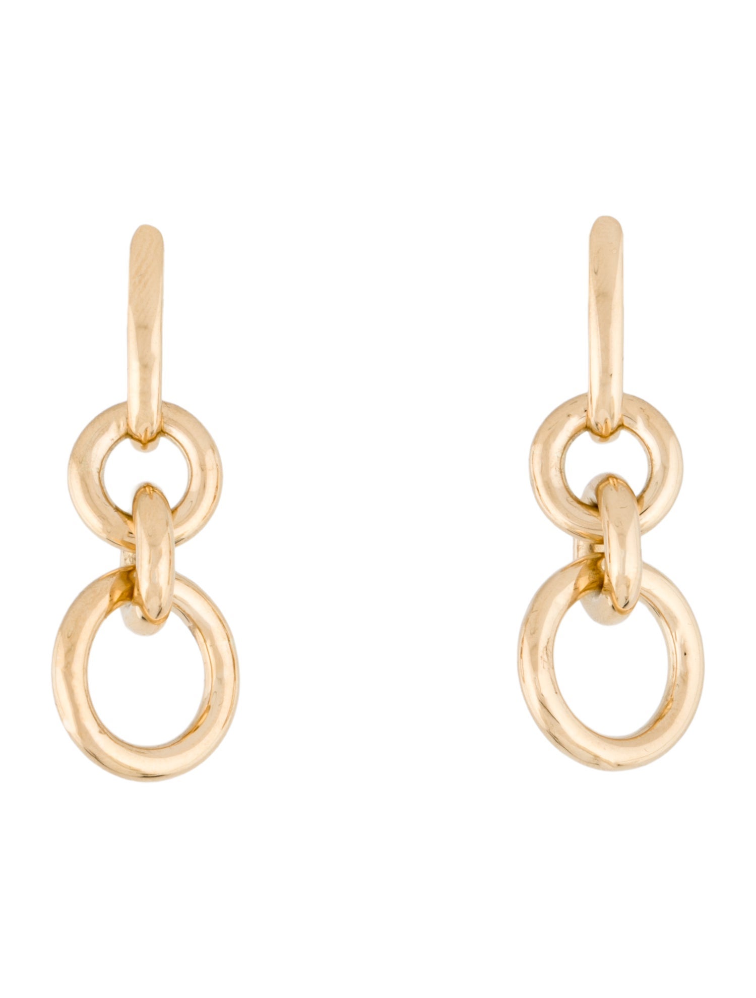 Roberto Coin 18k Oval Link Drop Earrings