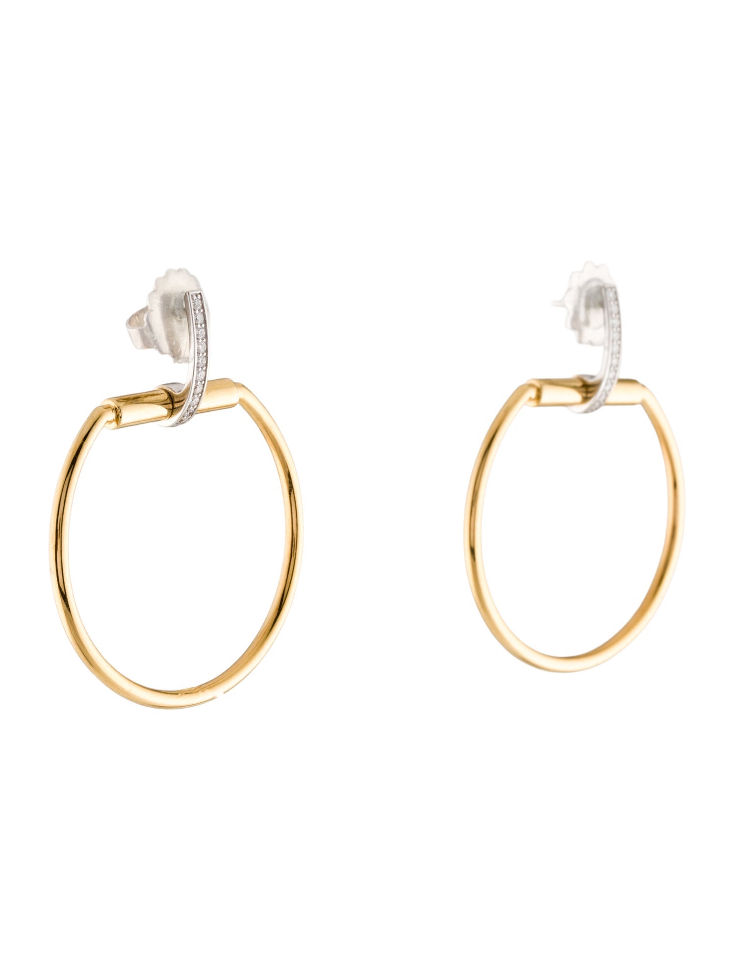 Roberto Coin 18K Diamond Classica Parisienne Drop Earrings