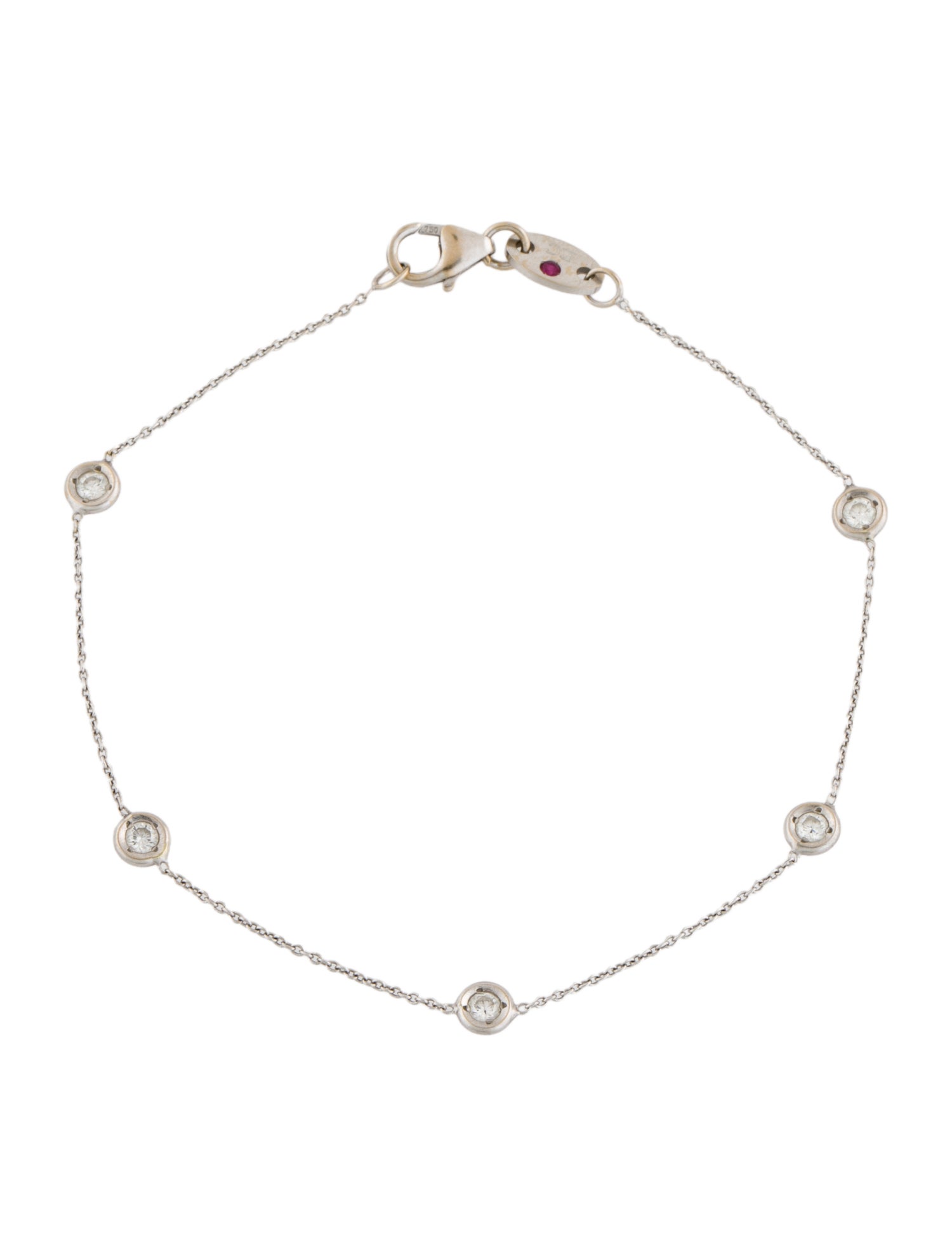 Roberto Coin 18K Diamond Five-Station Braclet