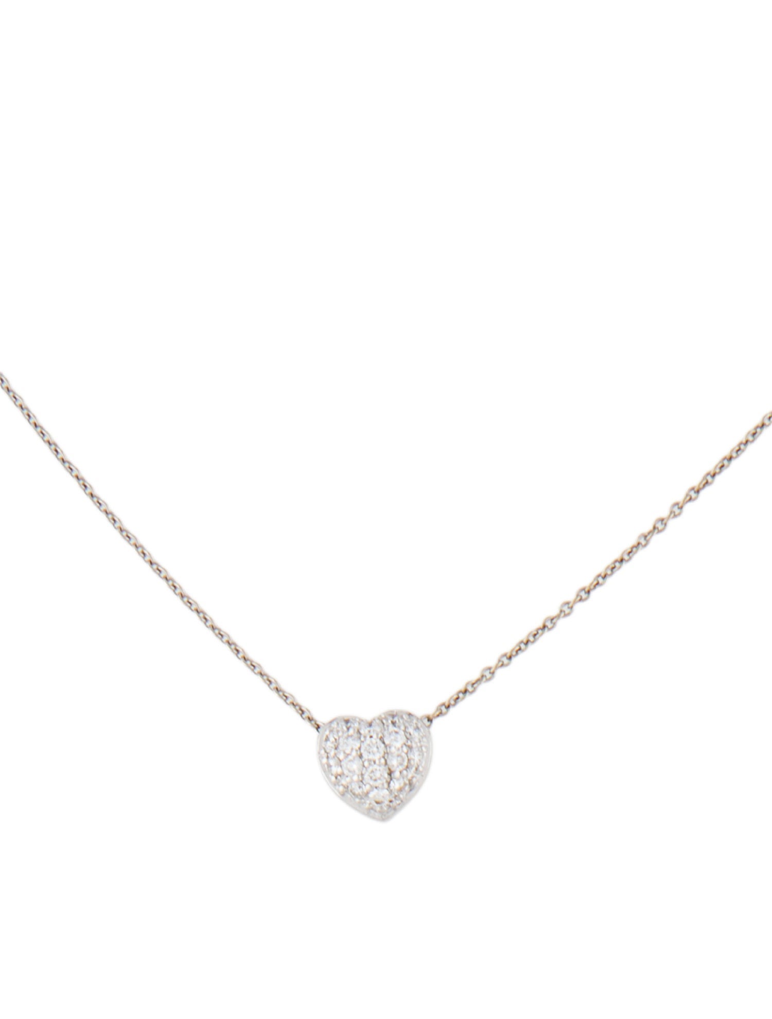 Roberto Coin 18K Diamond Pavé Heart Pendant Necklace