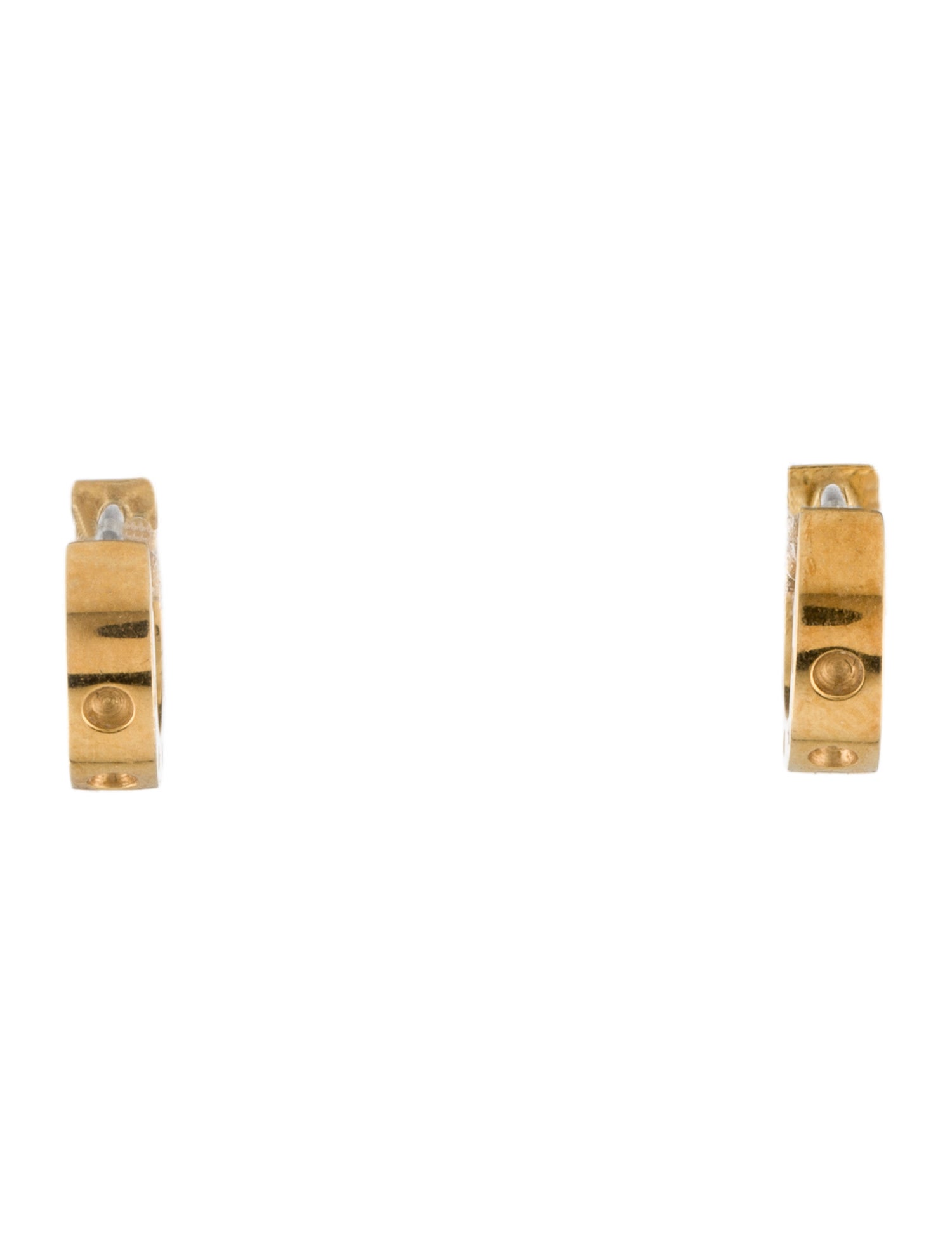 Roberto Coin 18K Pois Moi Huggie Earrings