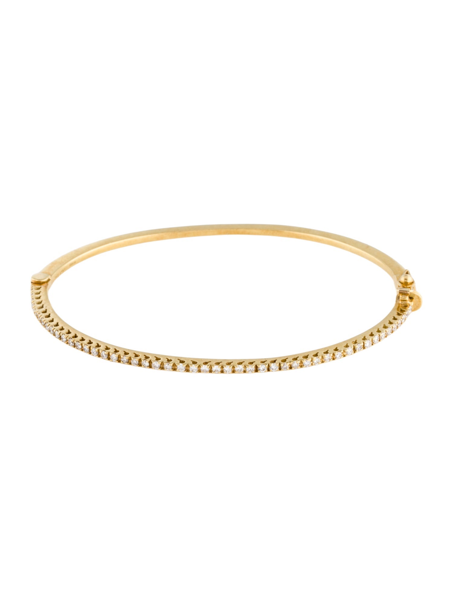 Roberto Coin 18k Diamond Hinged Bangle