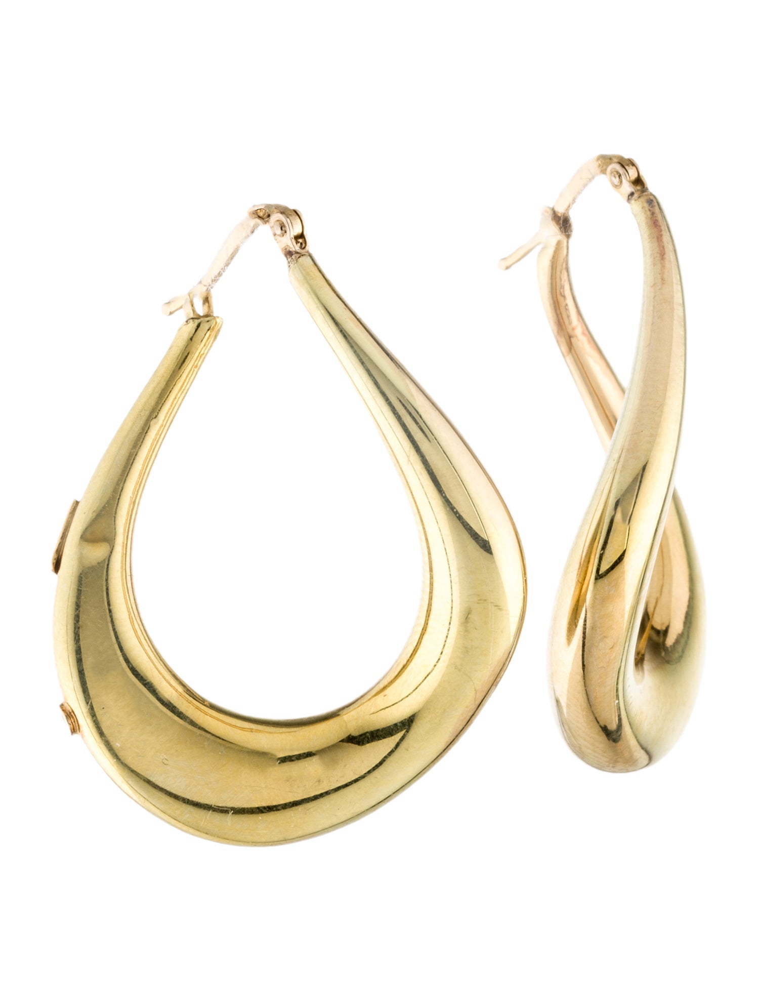 Roberto Coin 18K Twist Hoop Earrings