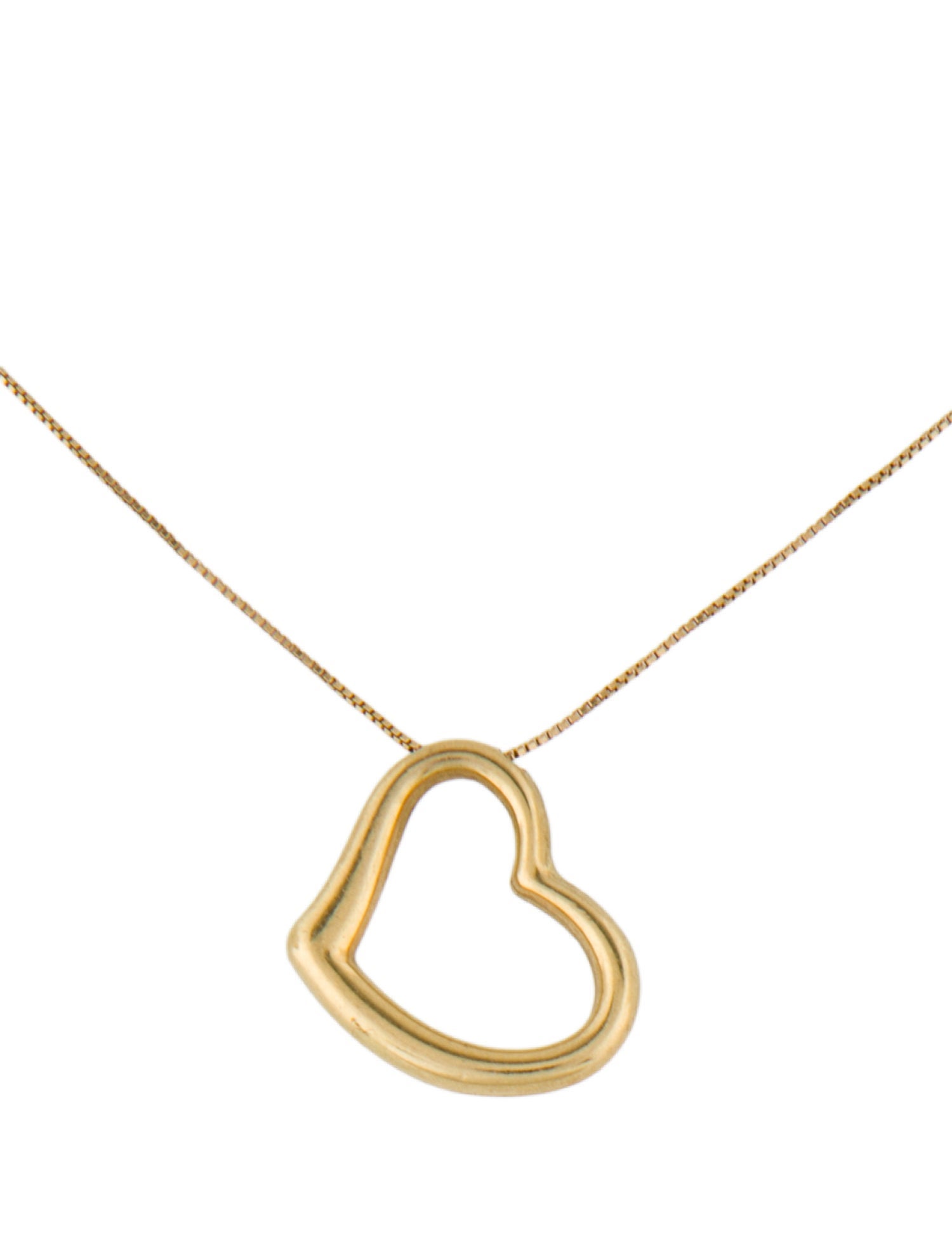 Roberto Coin 18K Slanted Heart Pendant Necklace