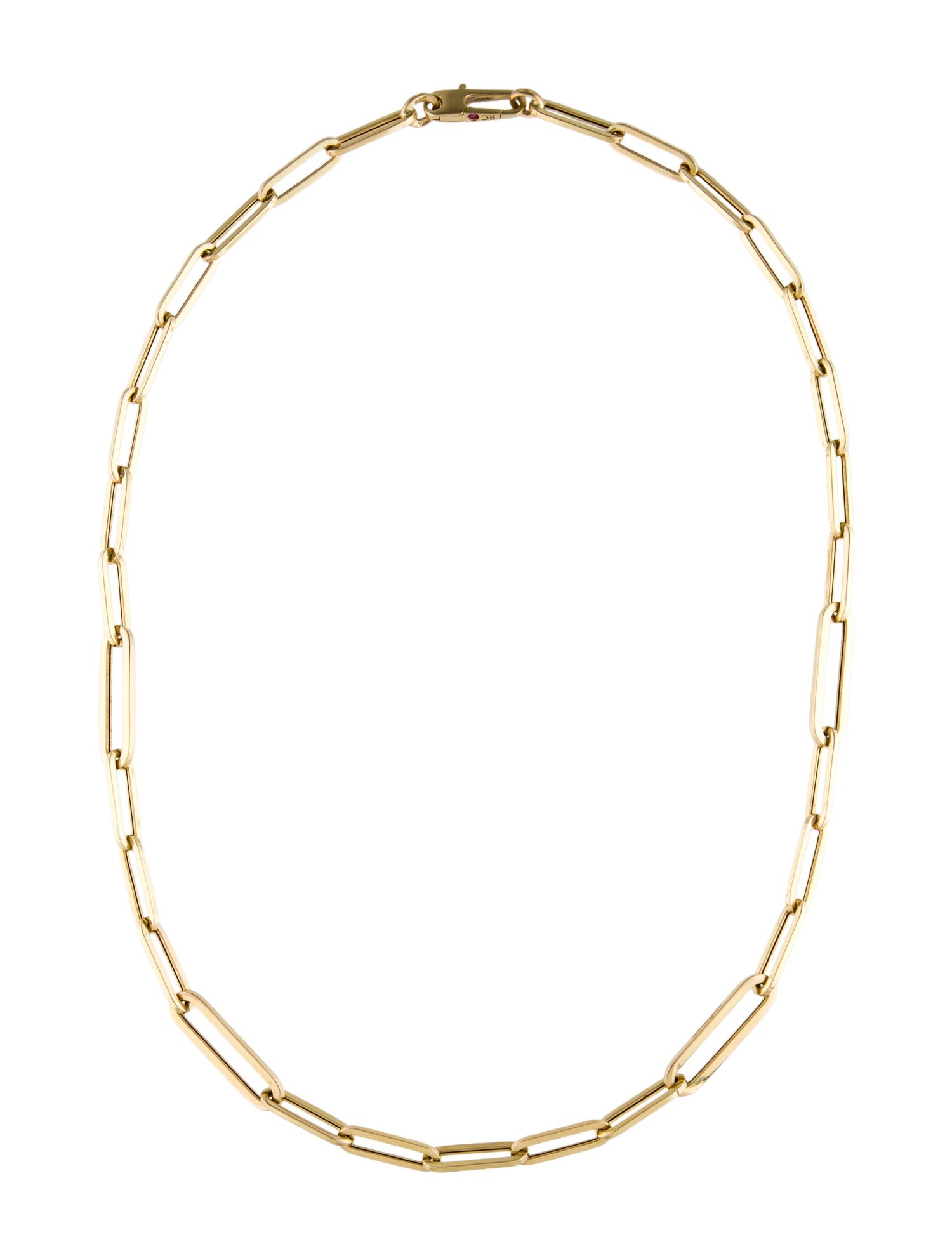 Roberto Coin 18K Alternating Paperclip Link Chain Necklace
