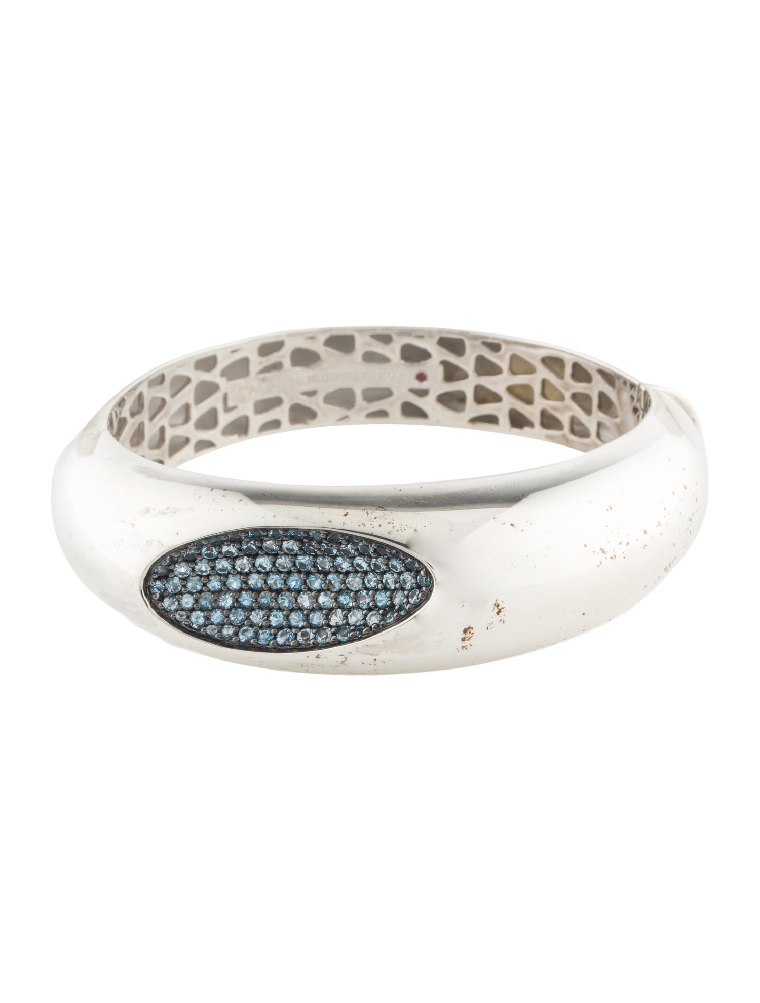 Roberto Coin 3.48ctw Topaz Capri Plus Hinged Bagle