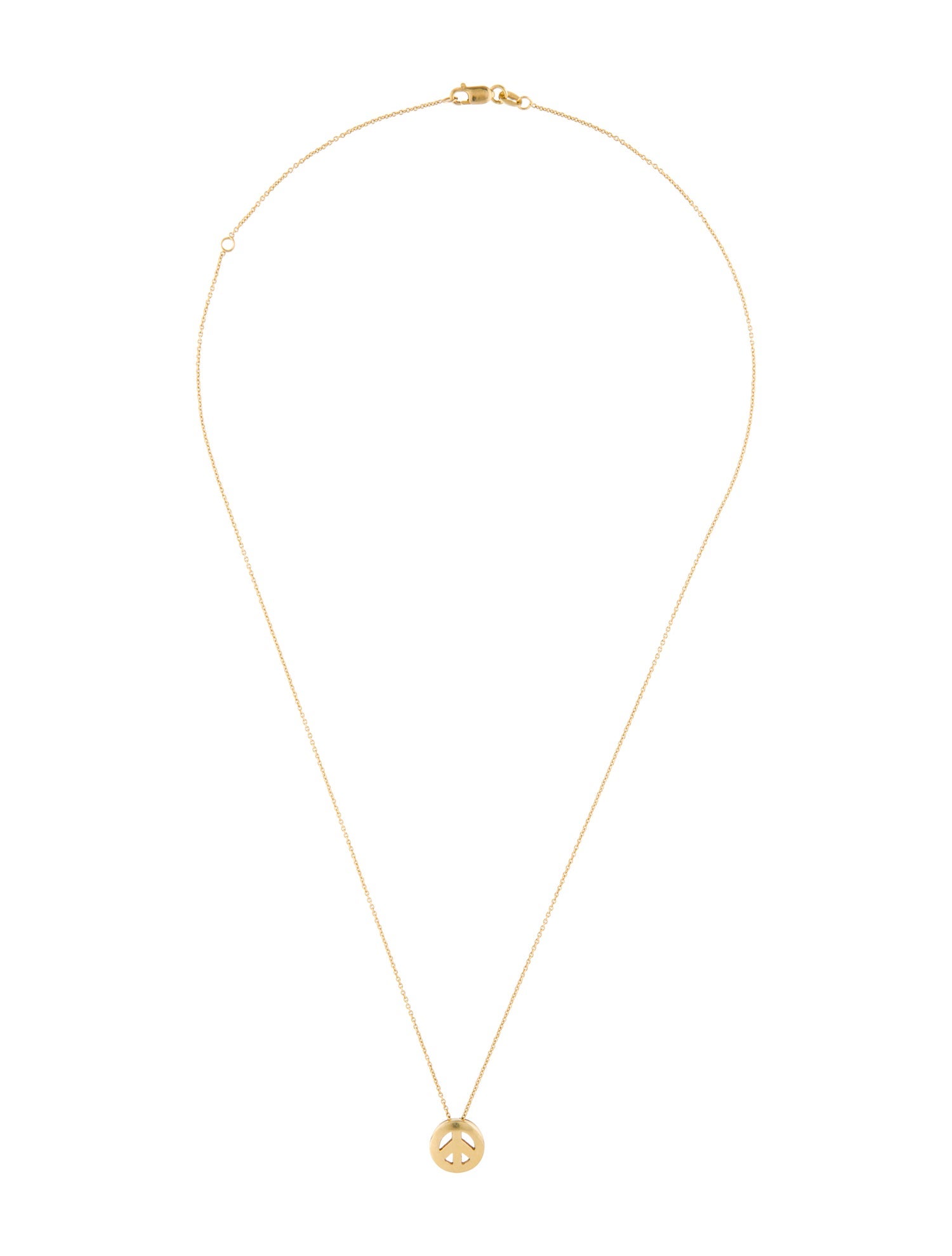 Roberto Coin 18K Peace Pendant Necklace