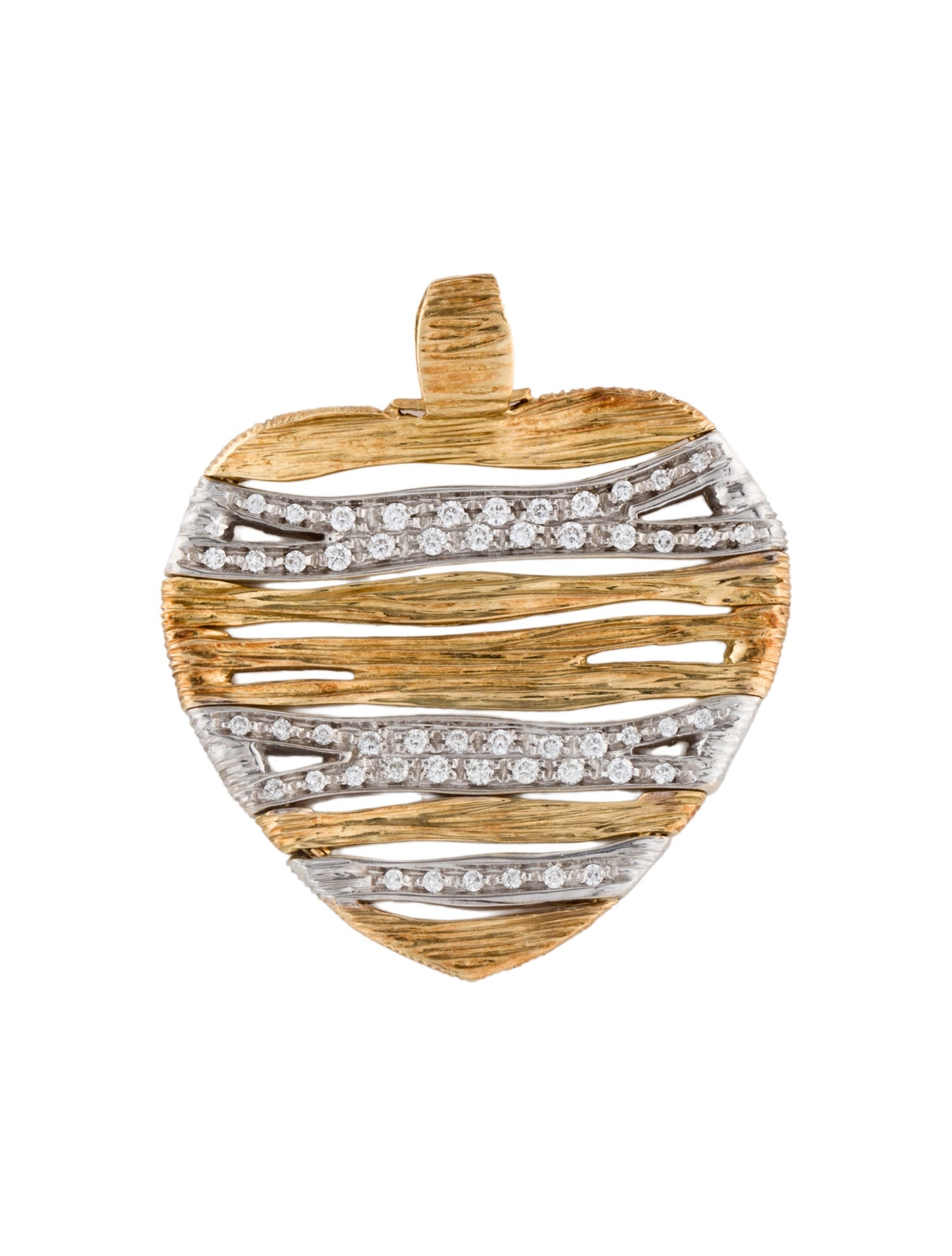 Roberto Coin 18K Diamond Elefantino Flex Heart Pendant