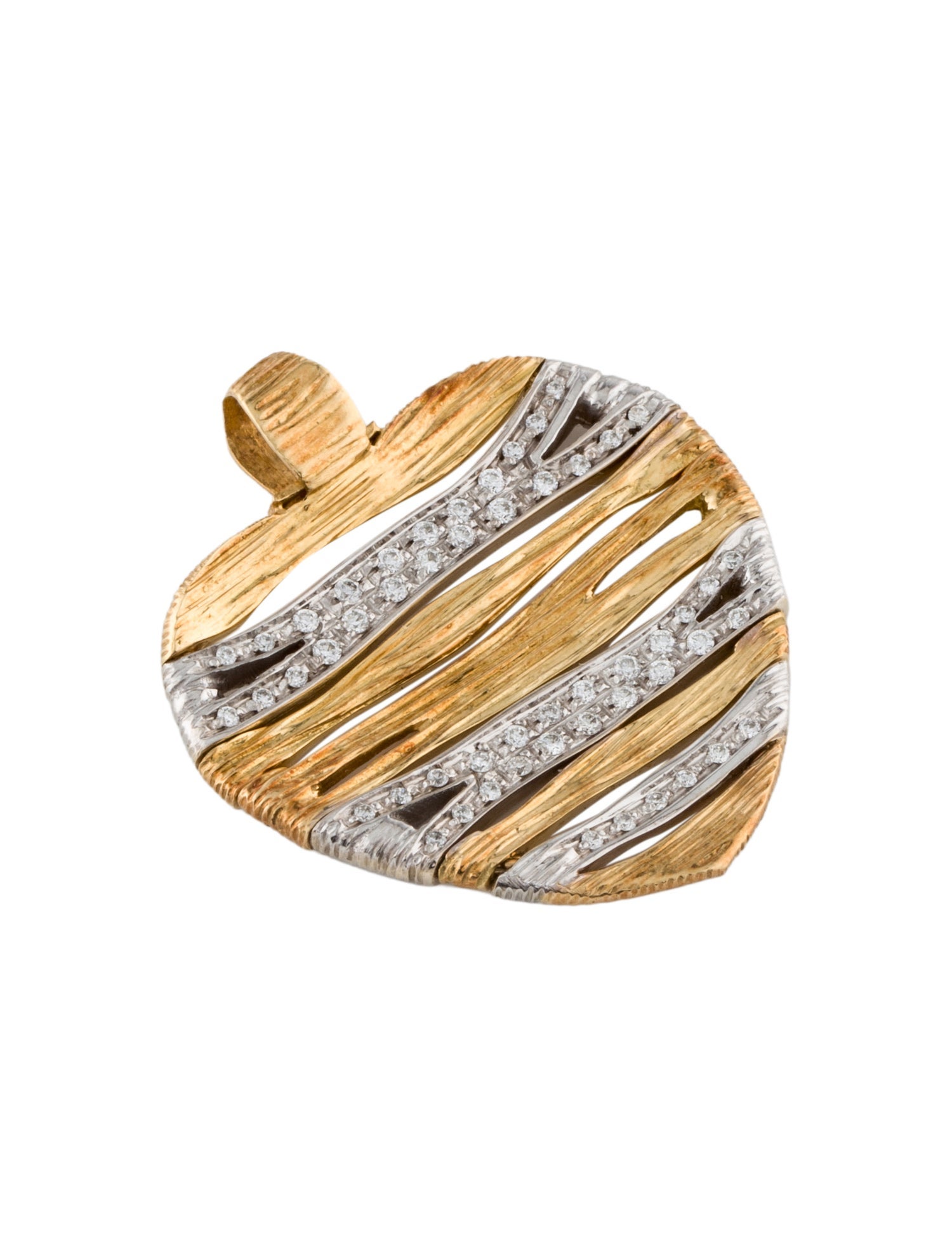 Roberto Coin 18K Diamond Elefantino Flex Heart Pendant