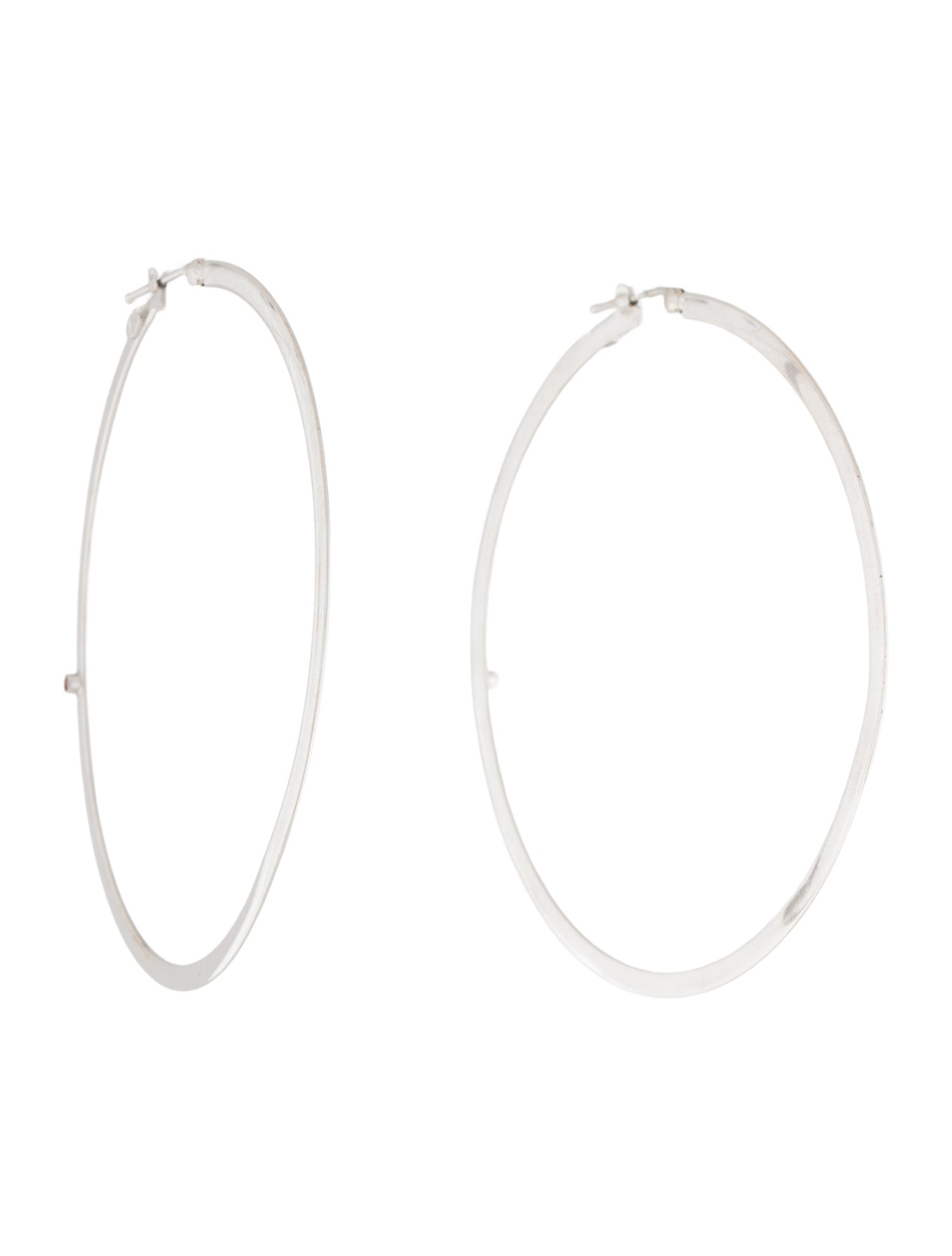Roberto Coin 18K Flat Large Hoop Earrings