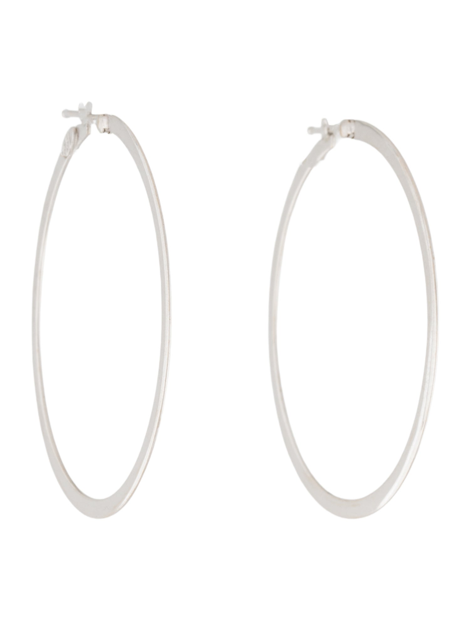 Roberto Coin 18K Flat Hoops