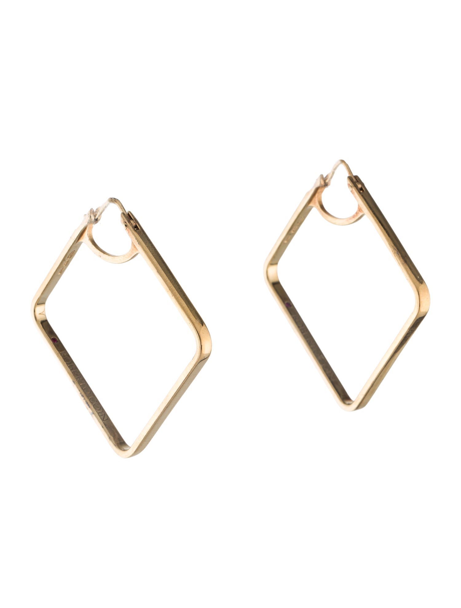 Roberto Coin Square Hoop Earrings