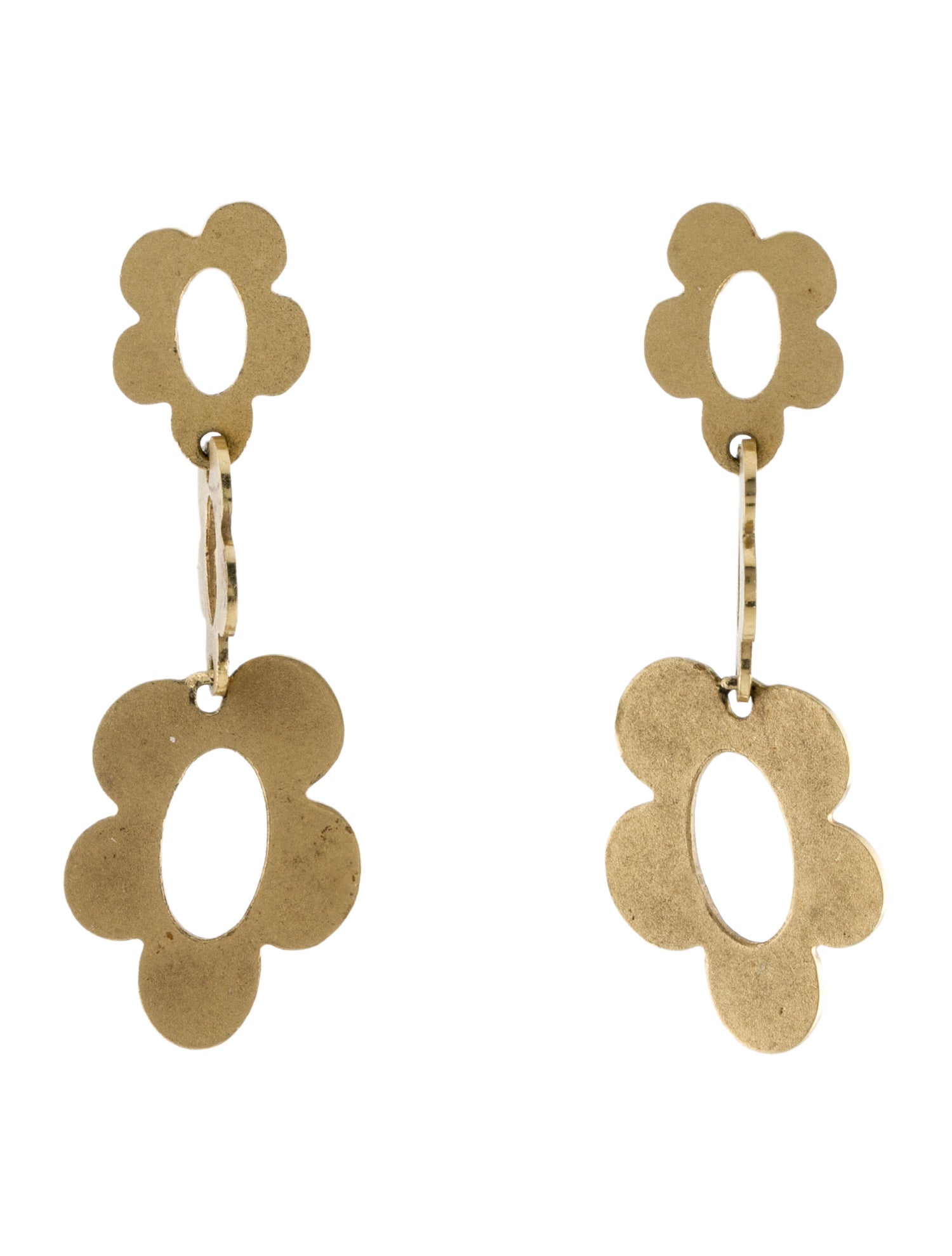 Roberto Coin 18K Floral Drop Earrings