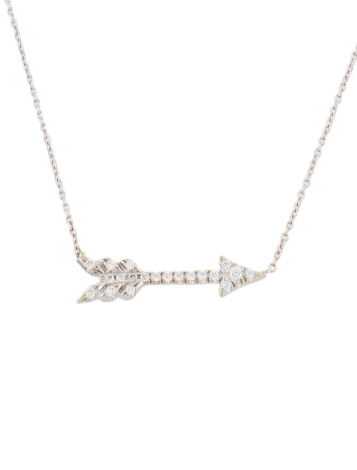 Roberto Coin 18K Diamond Arrow Pendant Necklace