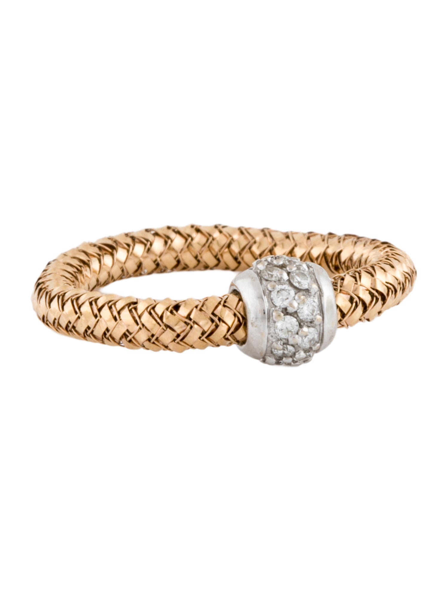 Roberto Coin 18K Diamond Two-Tone Primavera Cocktail Ring