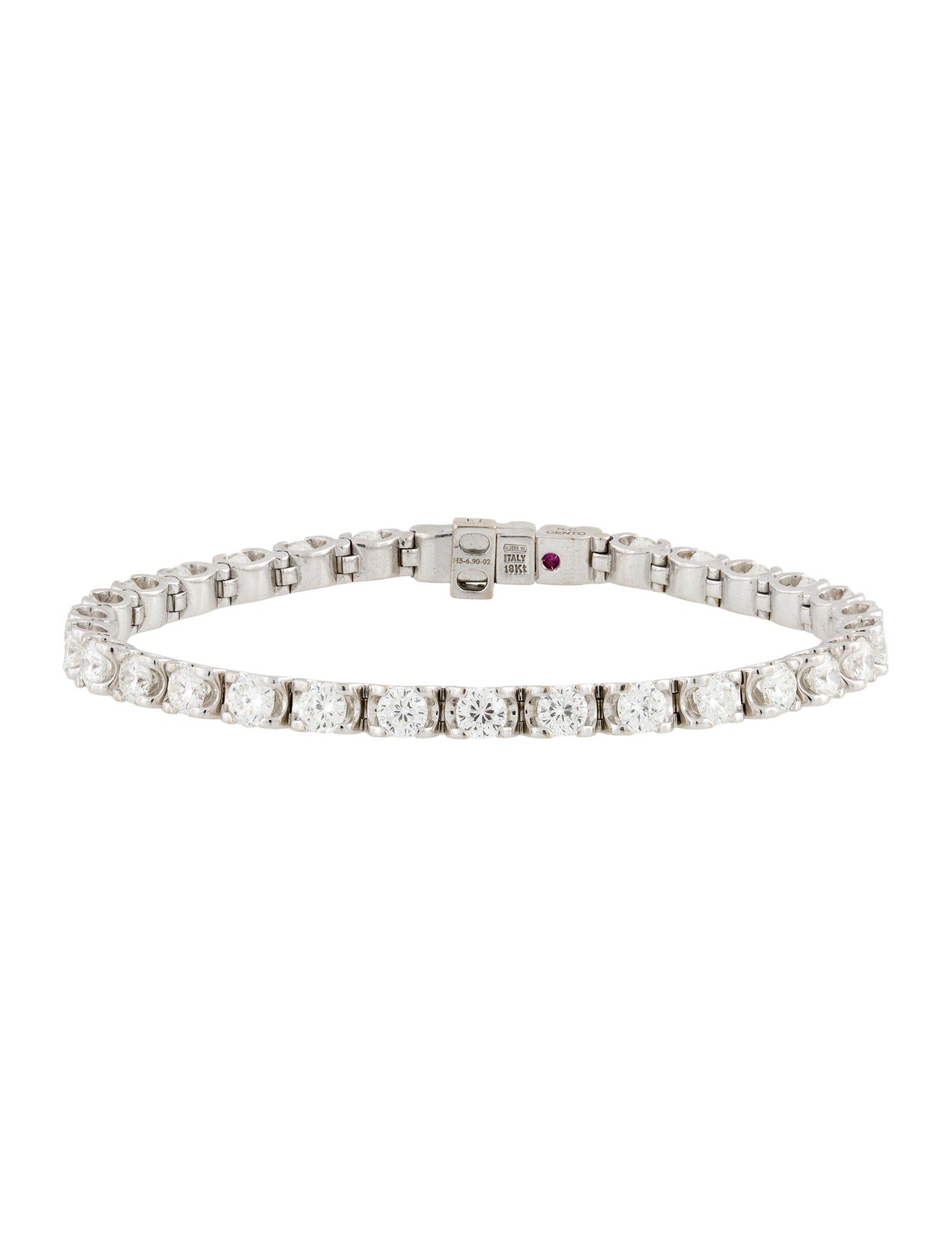 Roberto Coin 18K 6.35ctw Diamond Cento Link Bracelet