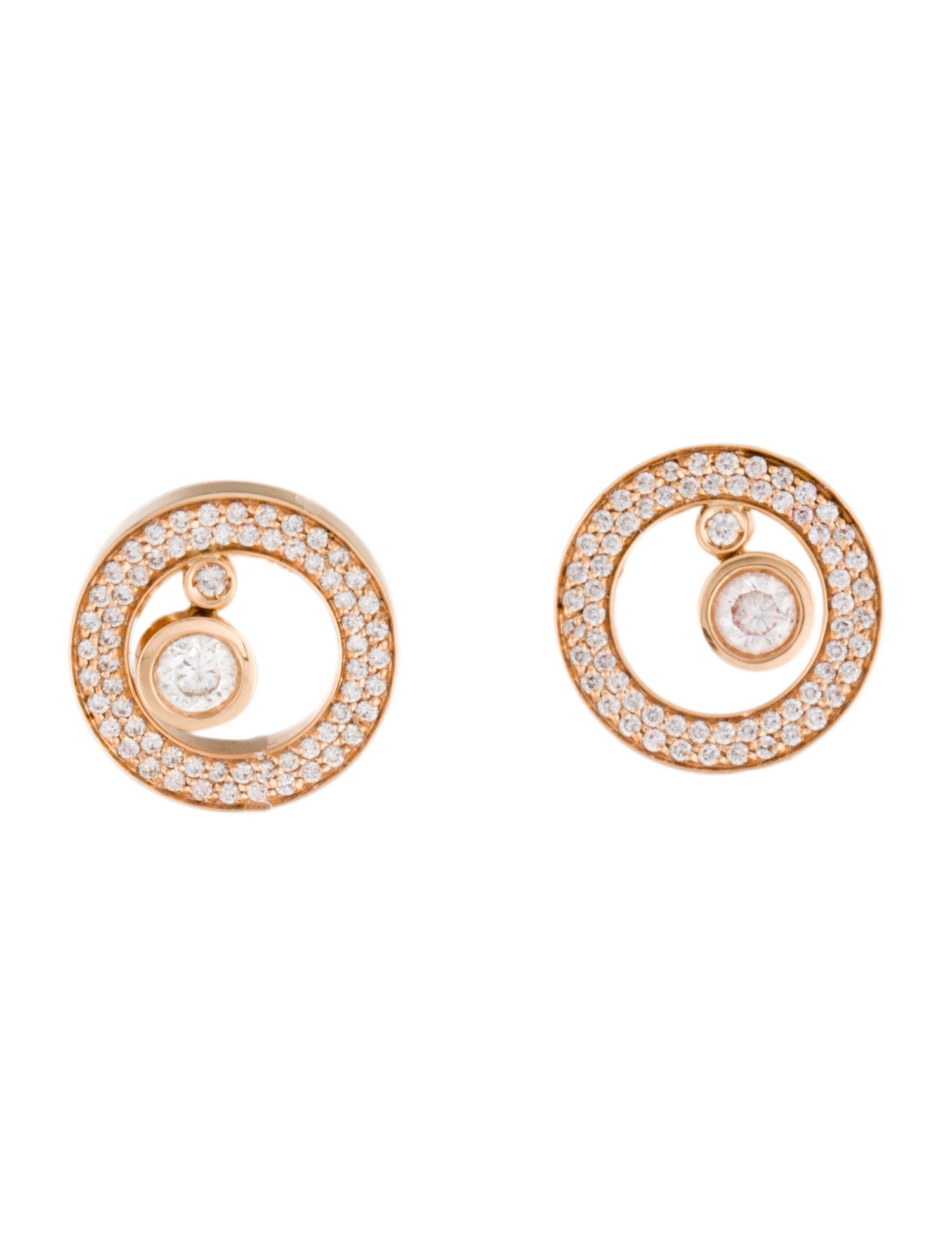 Roberto Coin 18K 1.13ctw Diamond Cento Stud Earrings