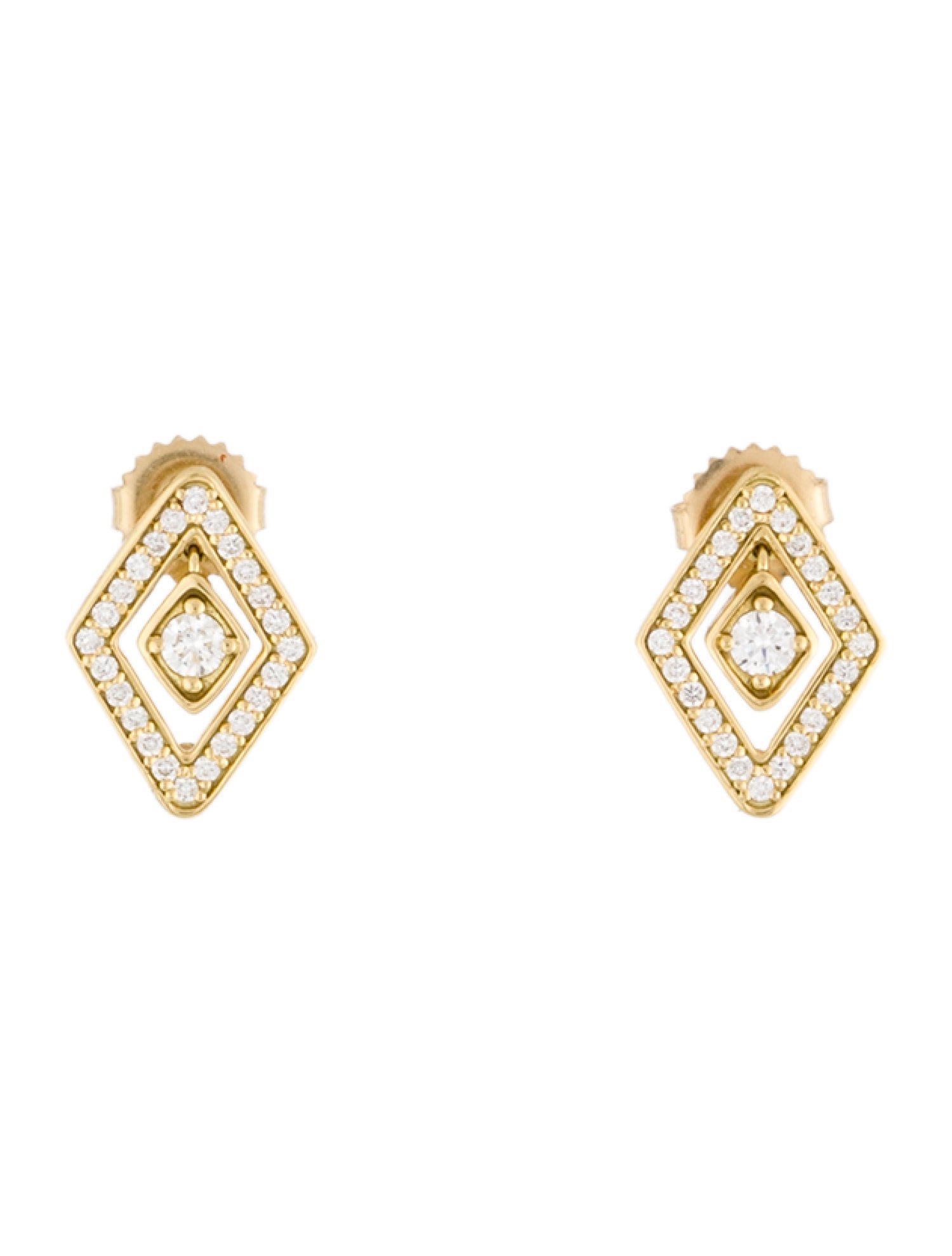 Roberto Coin 18K Diamond Diamante Drop Earrings