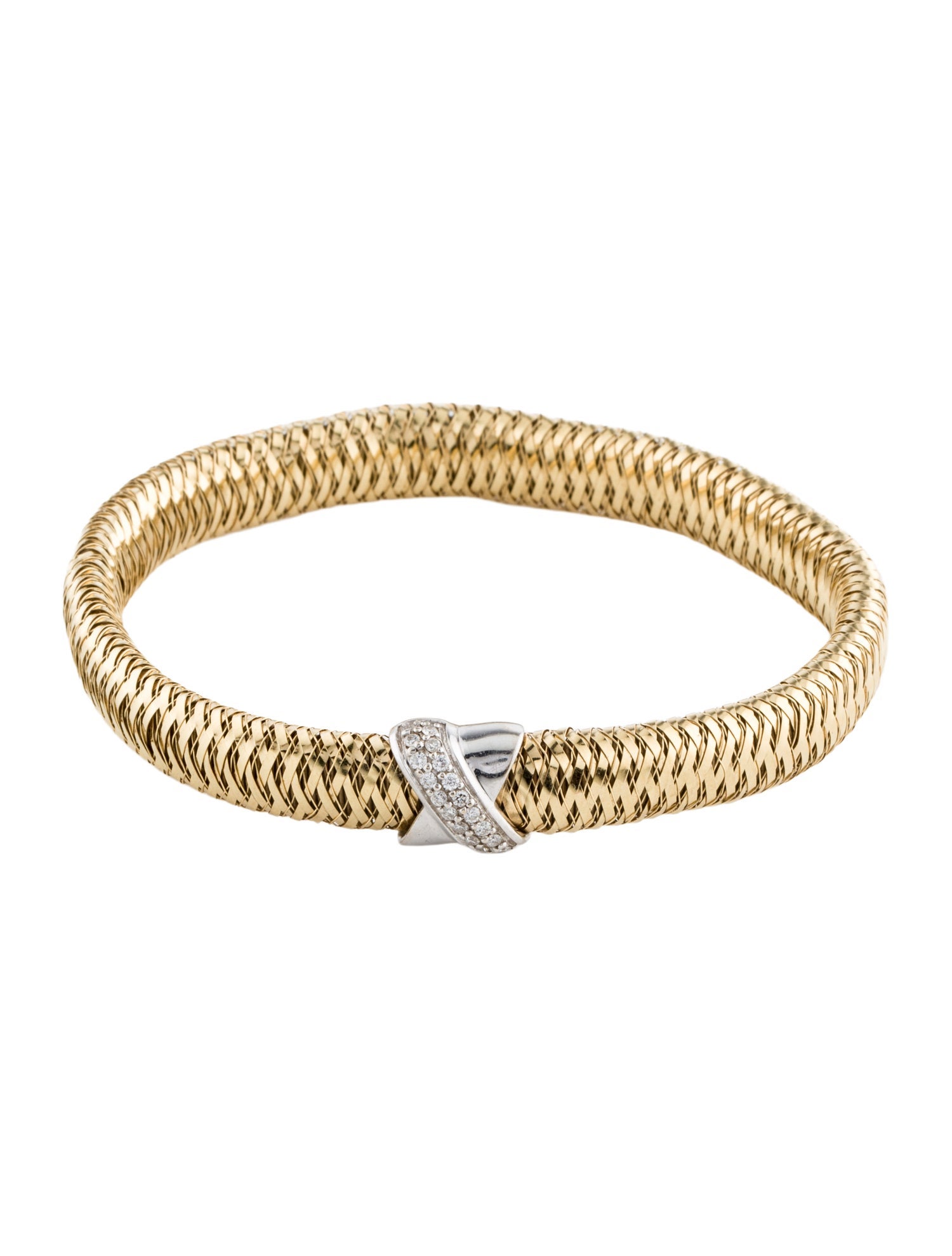 Roberto Coin 18K Diamond Primavera Flex Bracelet