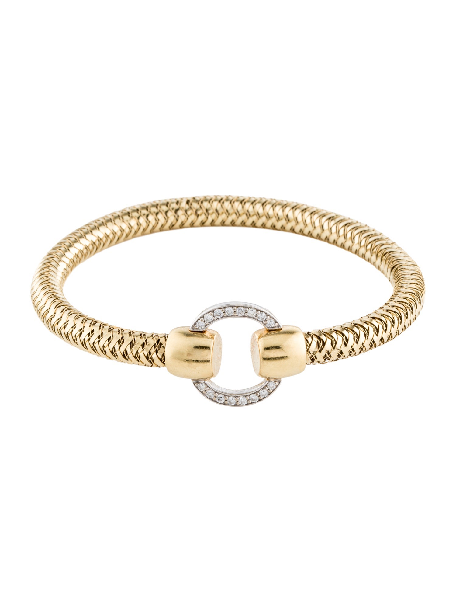 Roberto Coin 18K Diamond Primavera Circle Stretch Bracelet