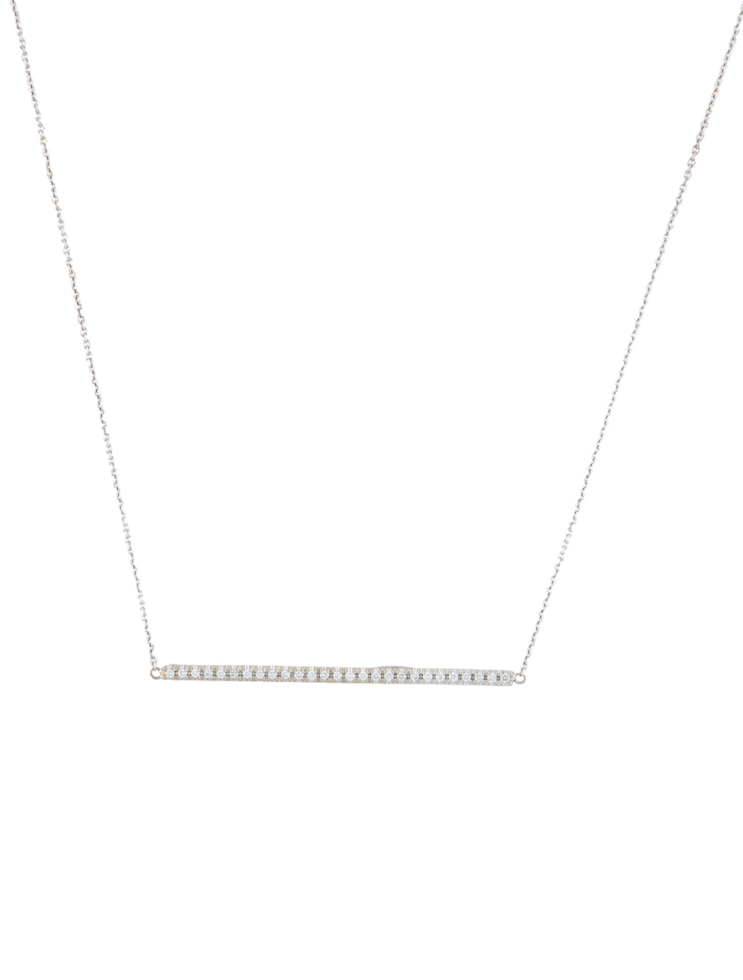 Roberto Coin 18K Diamond Bar Necklace