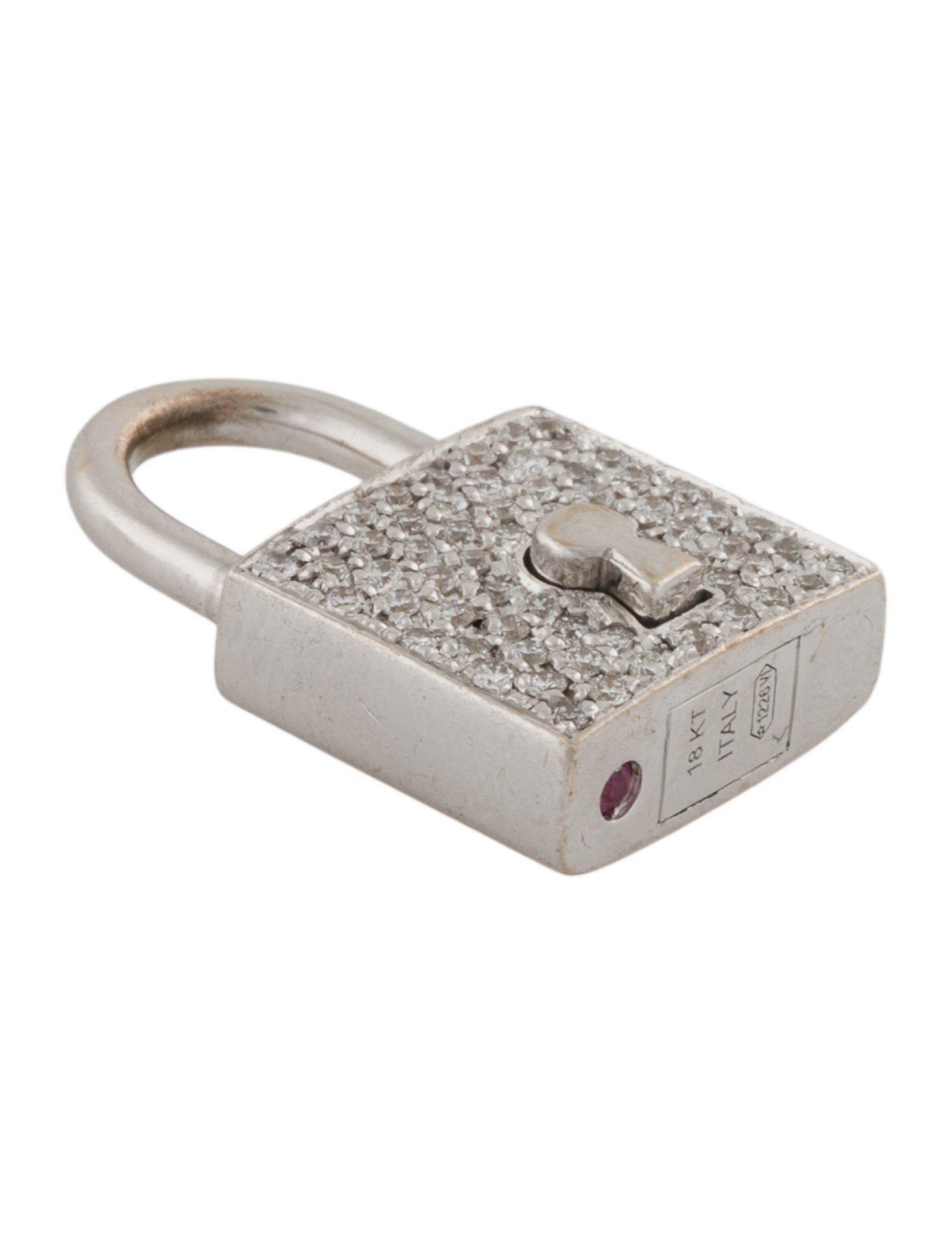Roberto Coin 18K Diamond Appassionata Lock Pendant