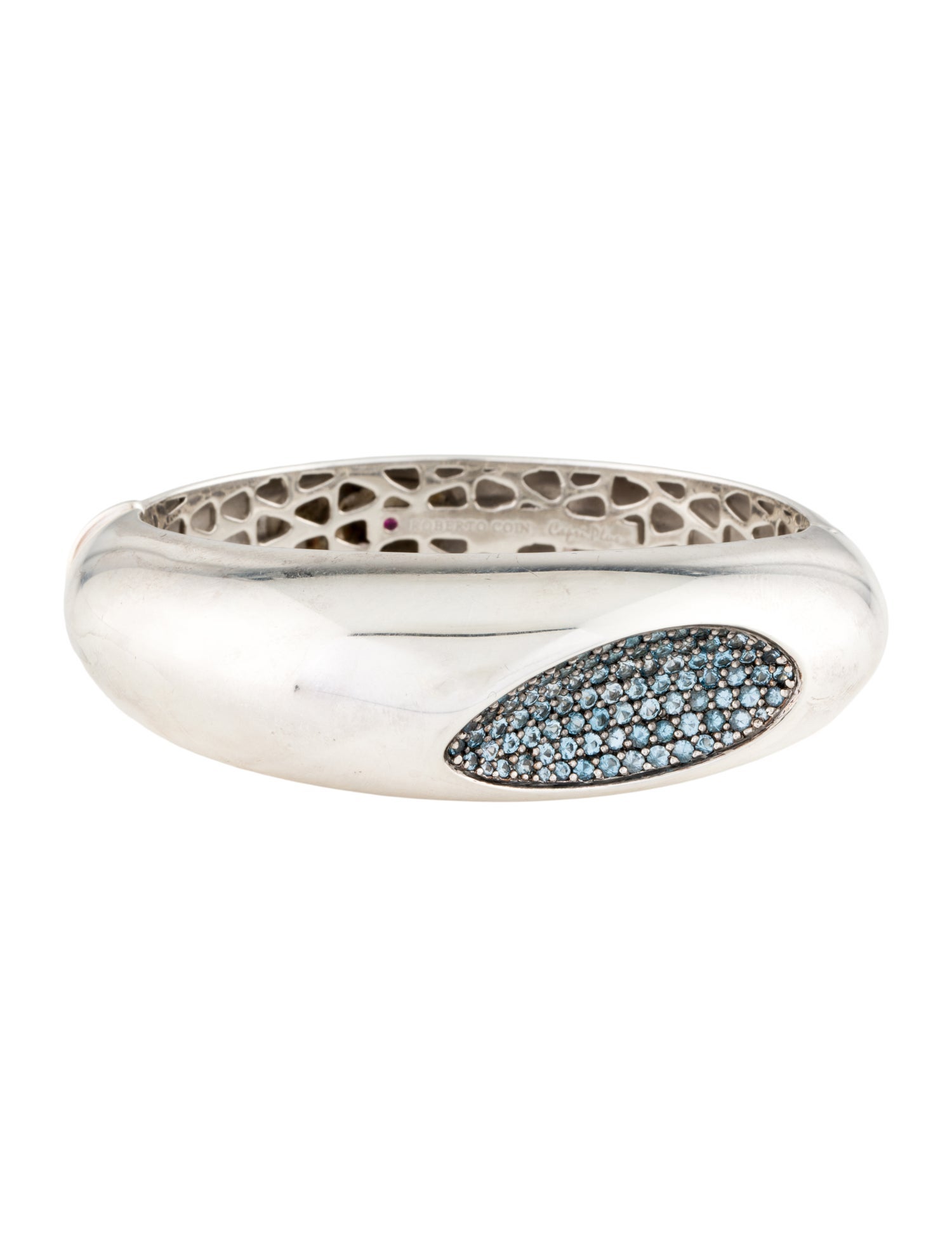 Roberto Coin Topaz Capri Plus Hinged Bangle
