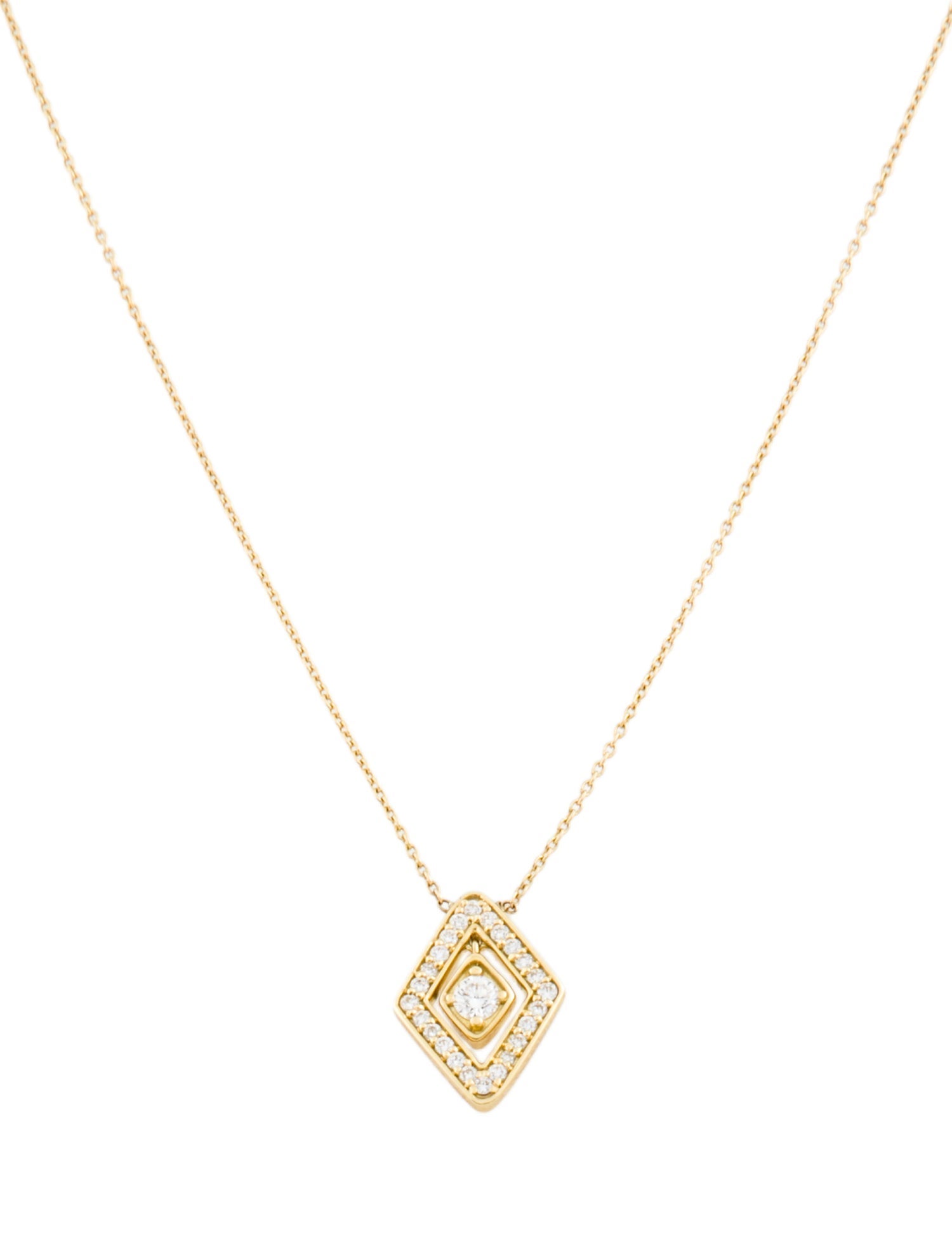 Roberto Coin 18K Diamond Diamante Small Pendant Necklace