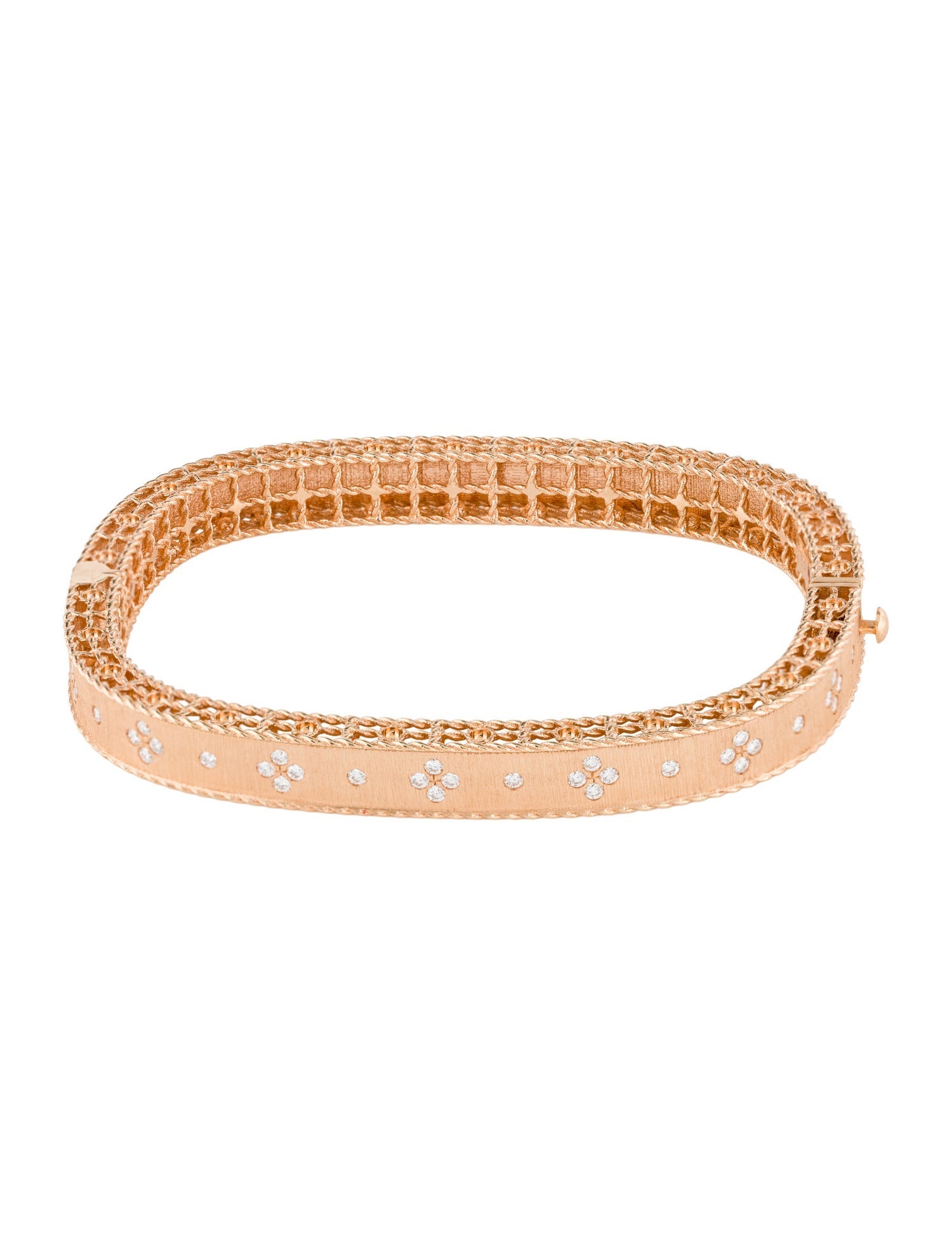 Roberto Coin 18K Diamond Princess Bangle Bracelet