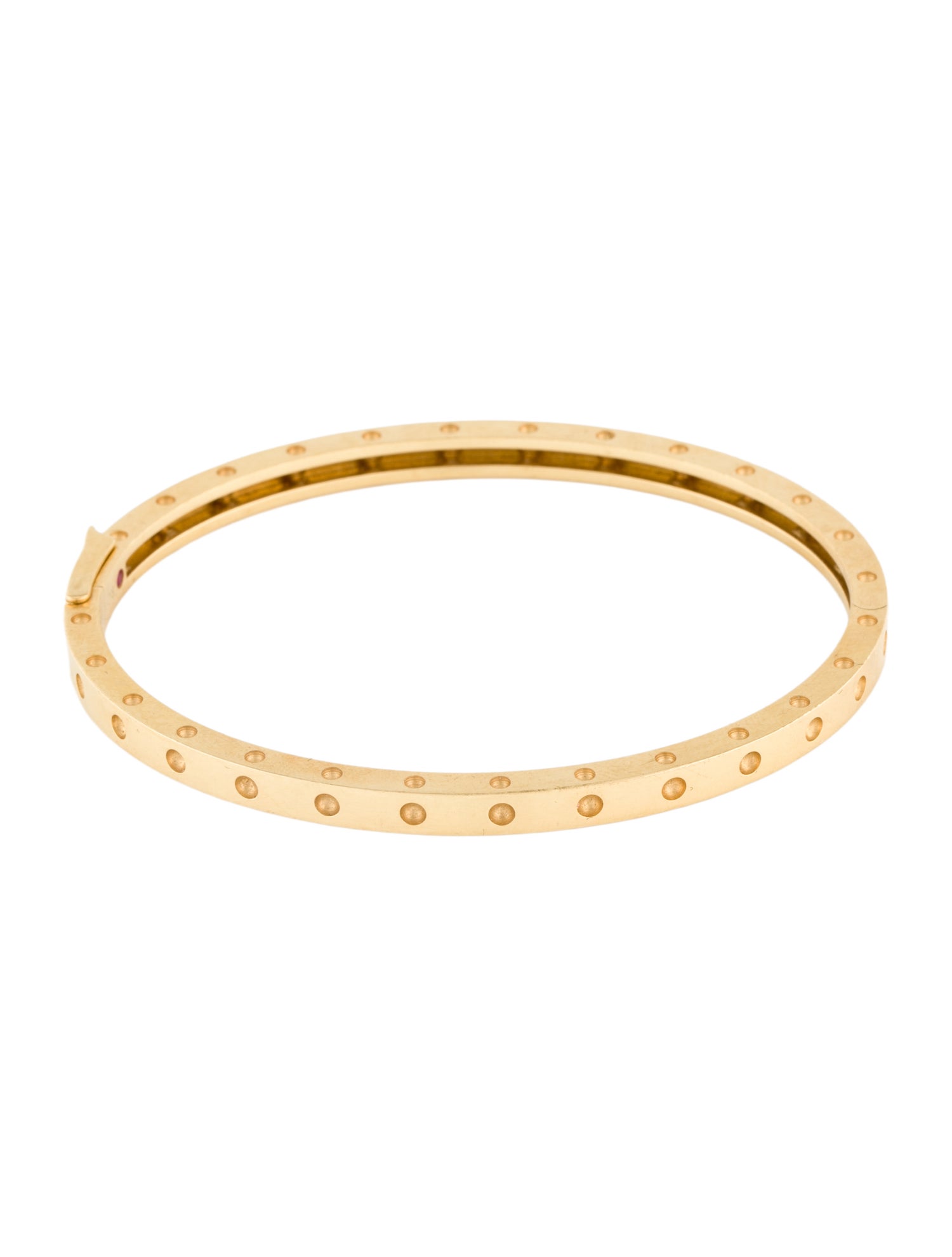 Roberto Coin 18K Pois Moi Oval Bangle Bracelet