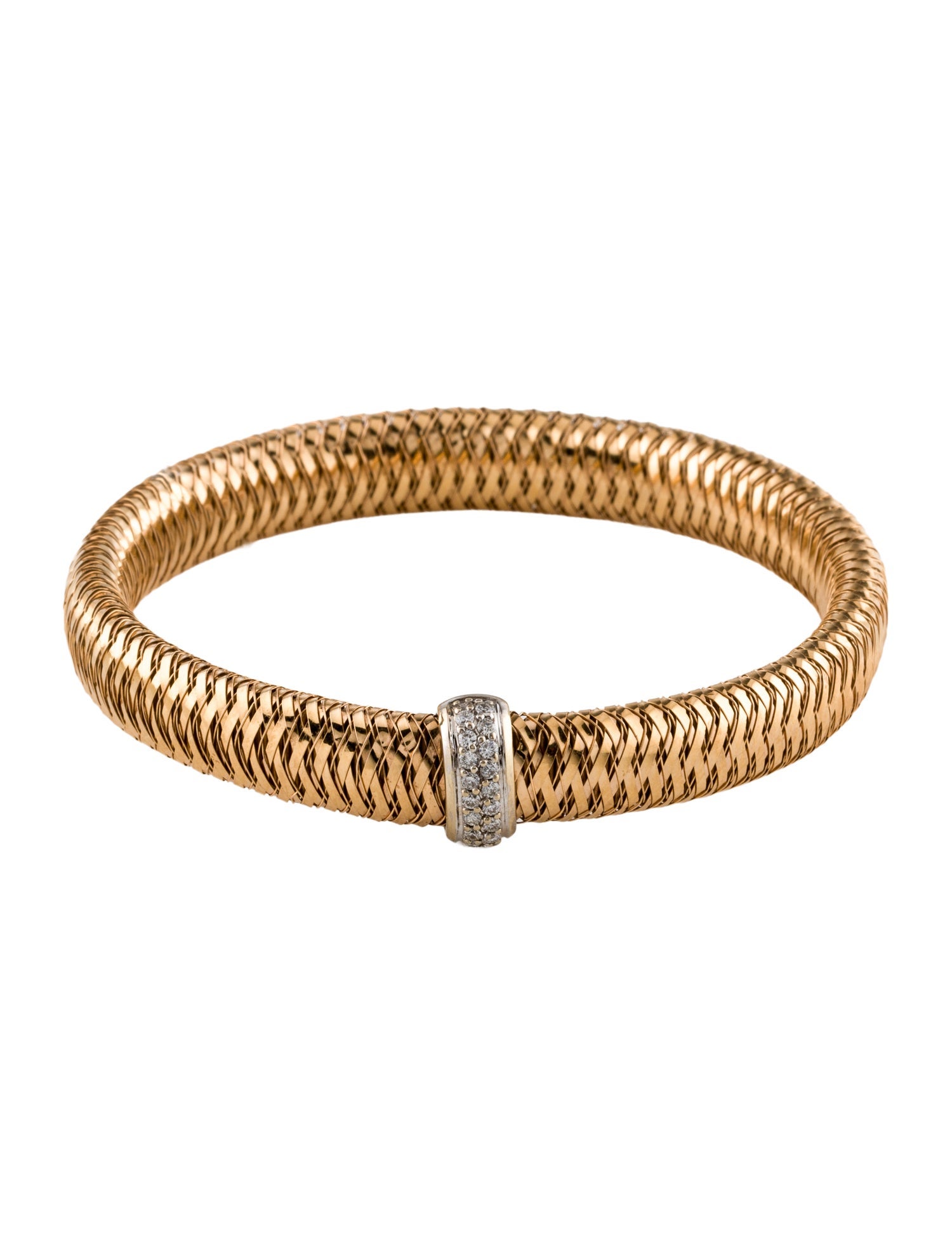 Roberto Coin 18K Diamond Primavera Stretch Bracelet