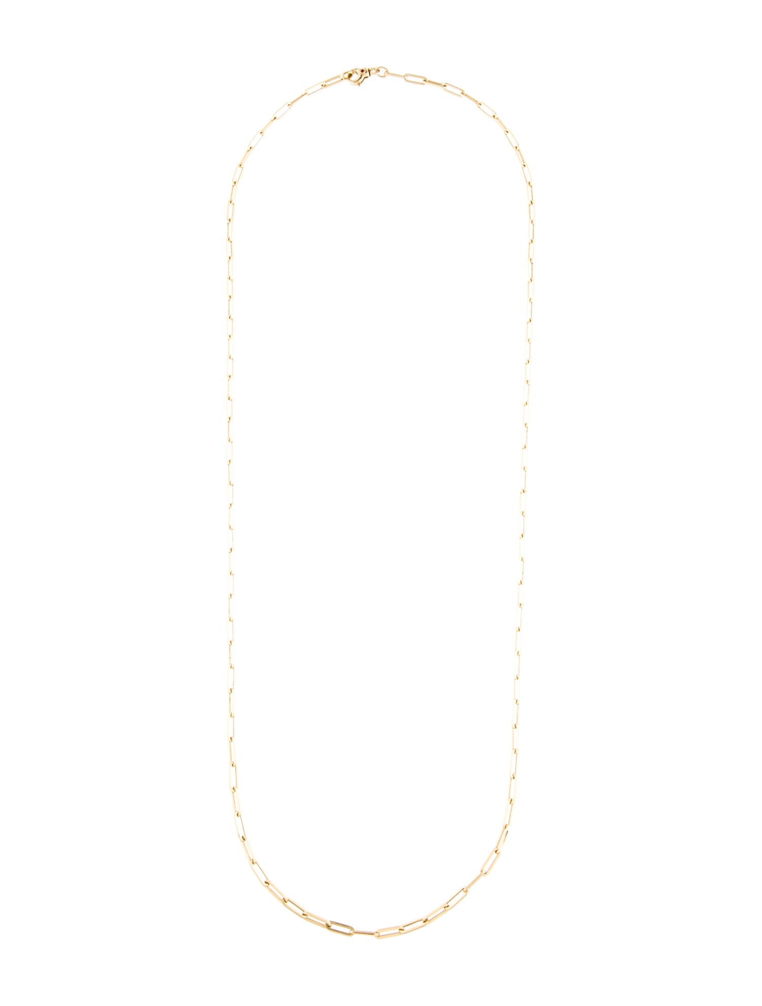 Roberto Coin 18K Thin Paperclip Chain Necklace