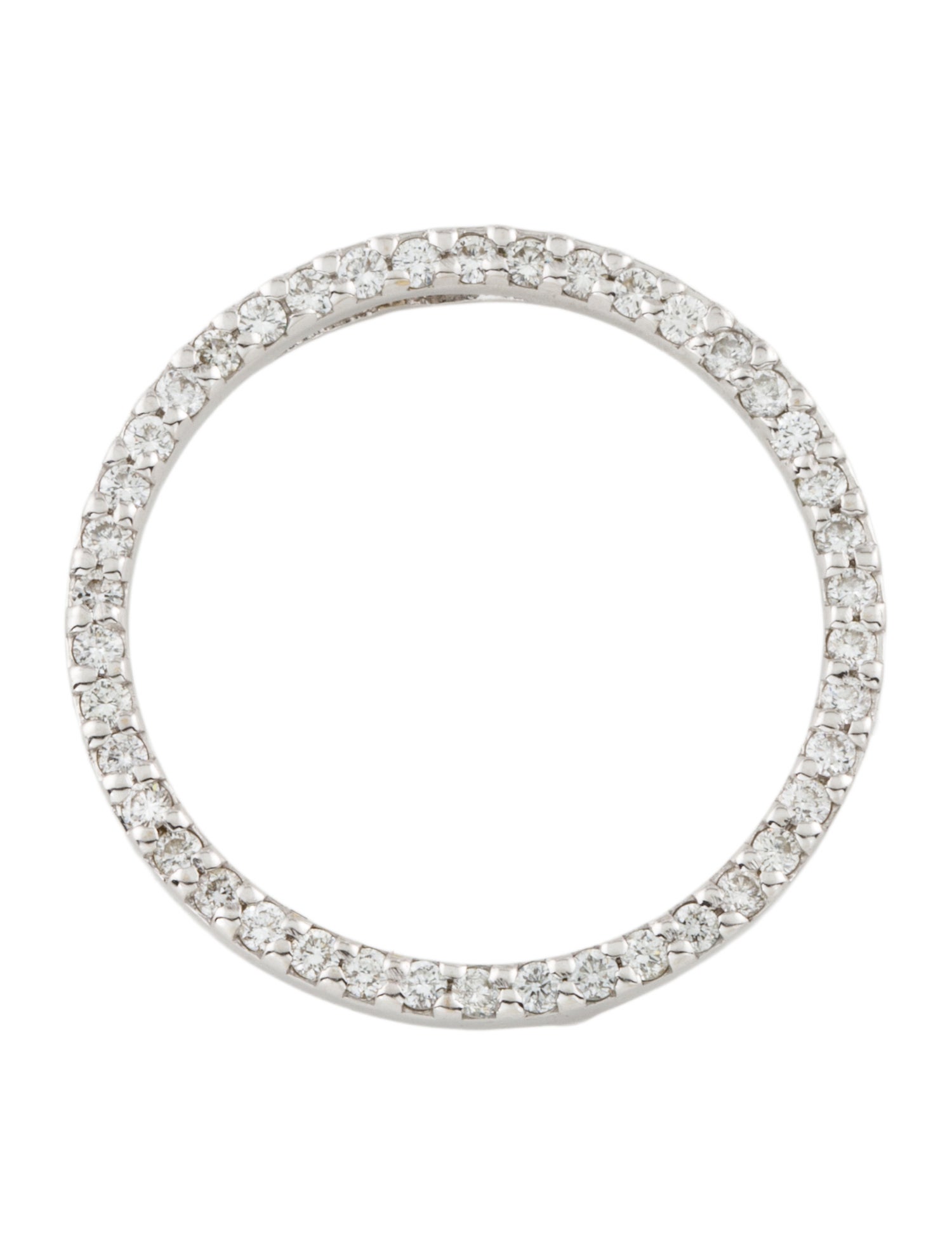 Roberto Coin 18K Diamond Tiny Treasures Large Circle Pendant