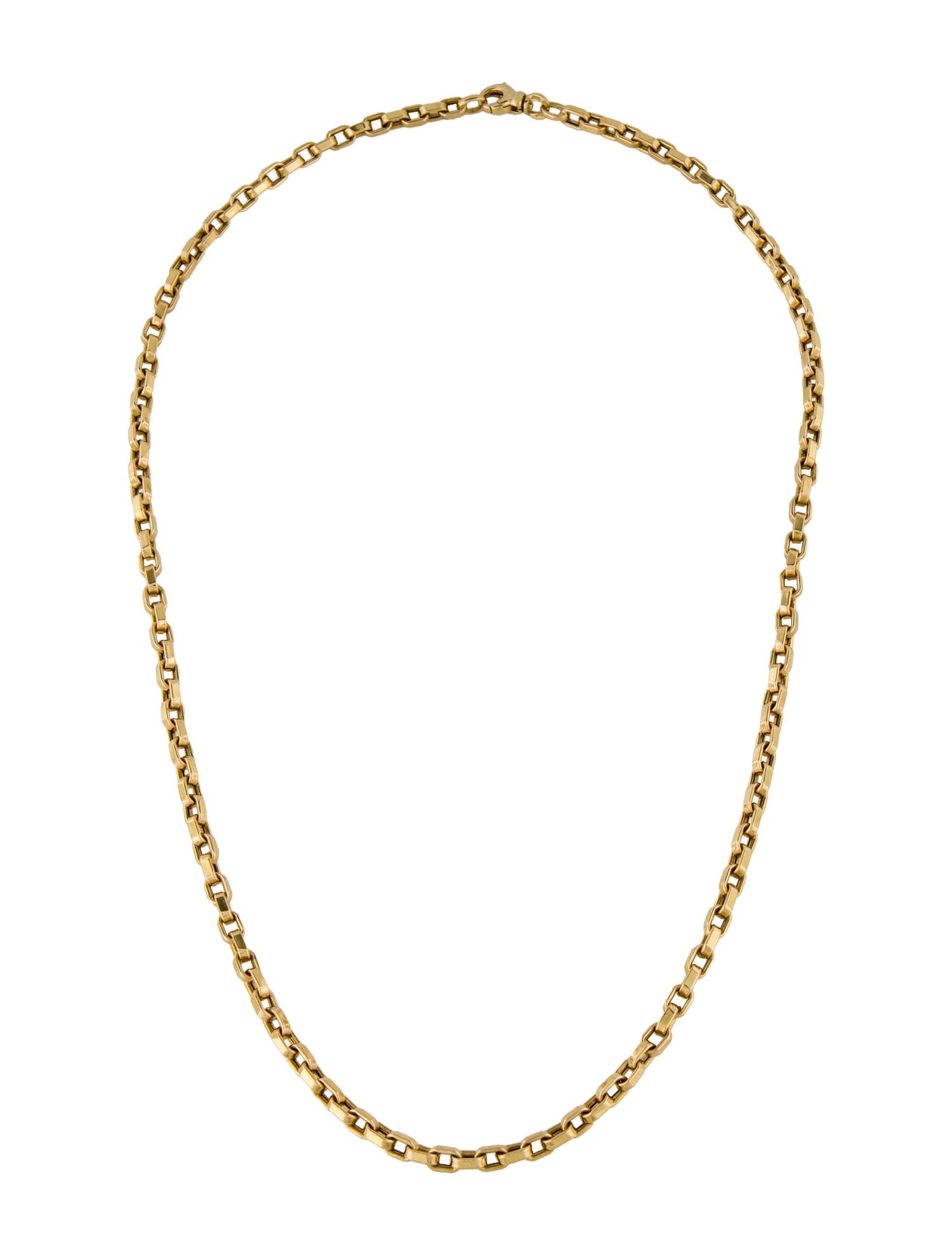 Roberto Coin 18K Square Link Chain Necklace