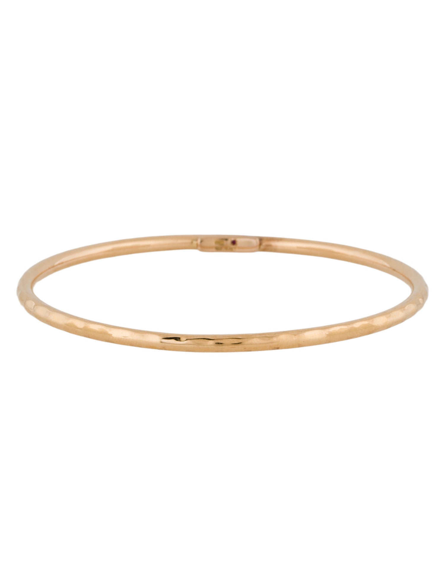 Roberto Coin 18K Martellato Hammered Bangle Bracelet