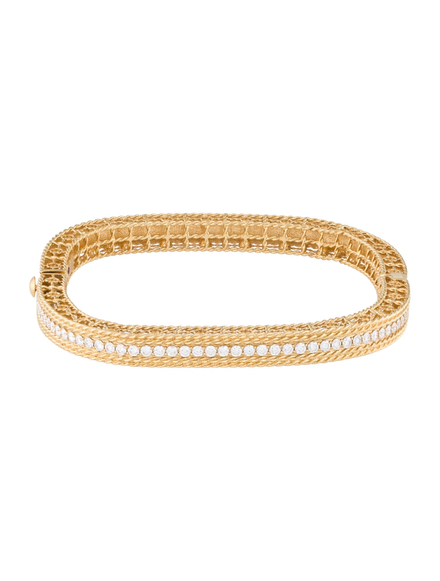 Roberto Coin Diamond Cuff Bracelet