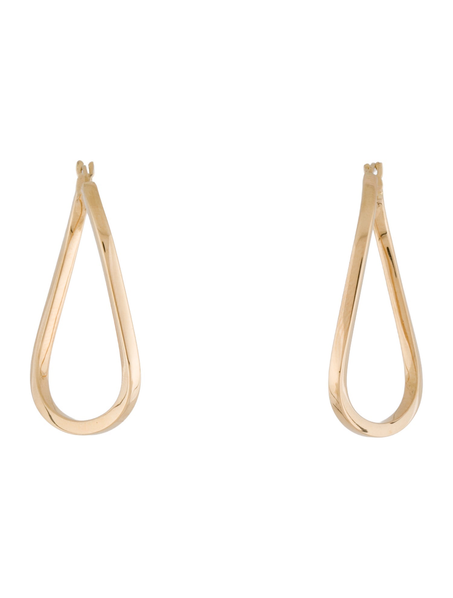 Roberto Coin 18K Designer Twist Hoop Earrings