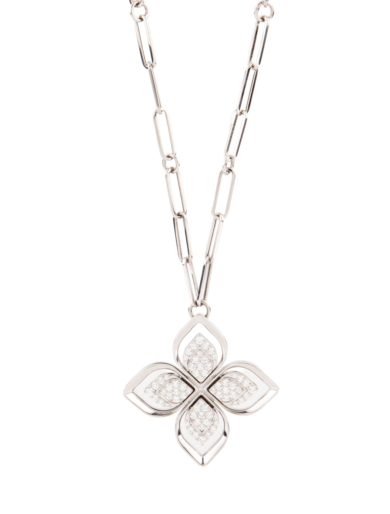 Roberto Coin 18K Diamond Venetian Princess Pendant Necklace