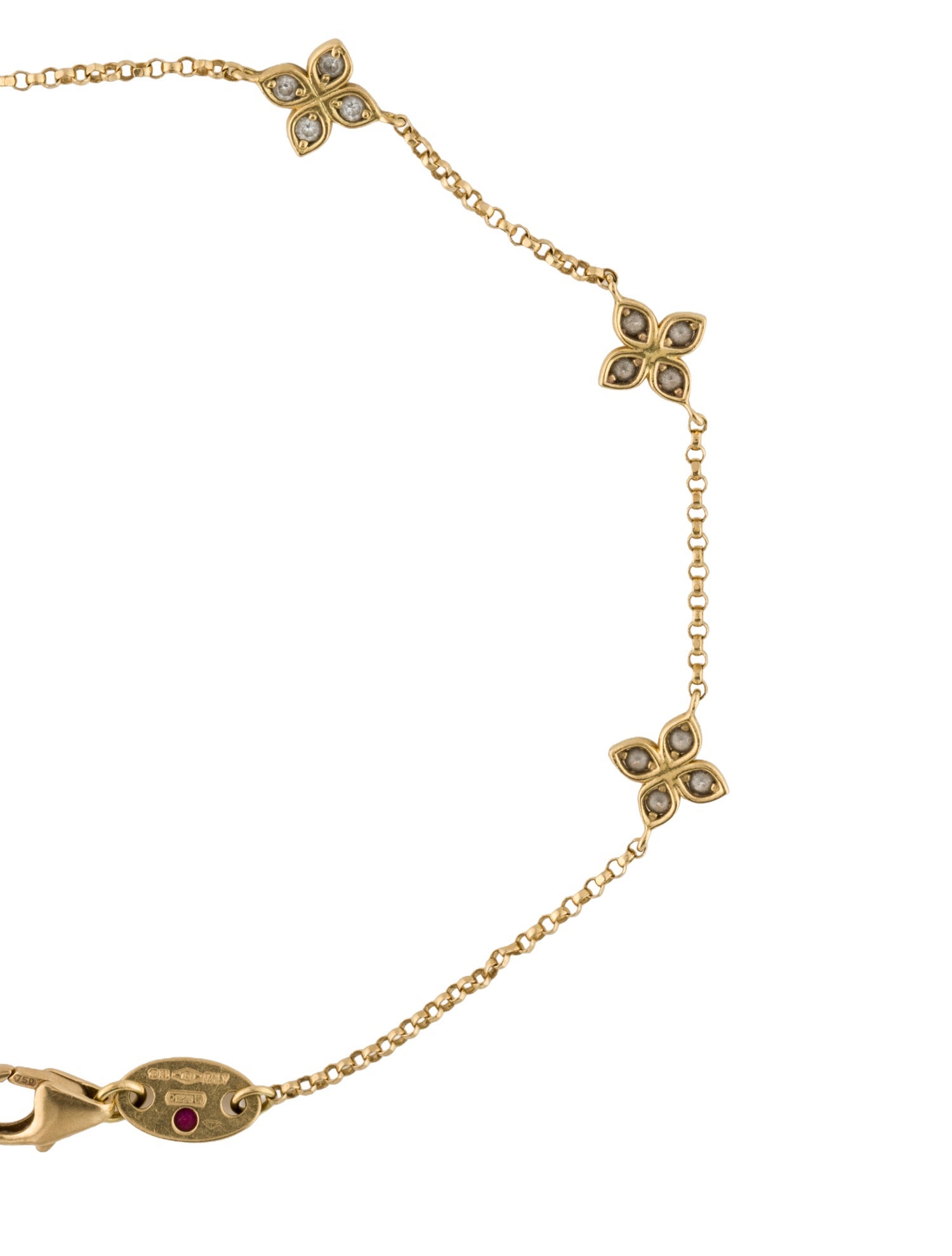 Roberto Coin 18K Diamond Verona Love Station Bracelet