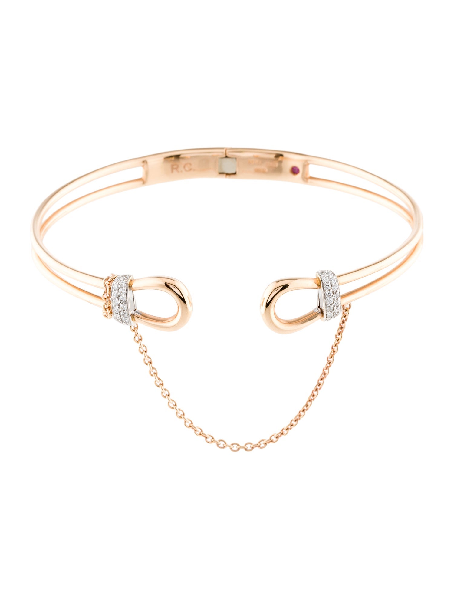 Roberto Coin 18K Diamond Cuff Bracelet