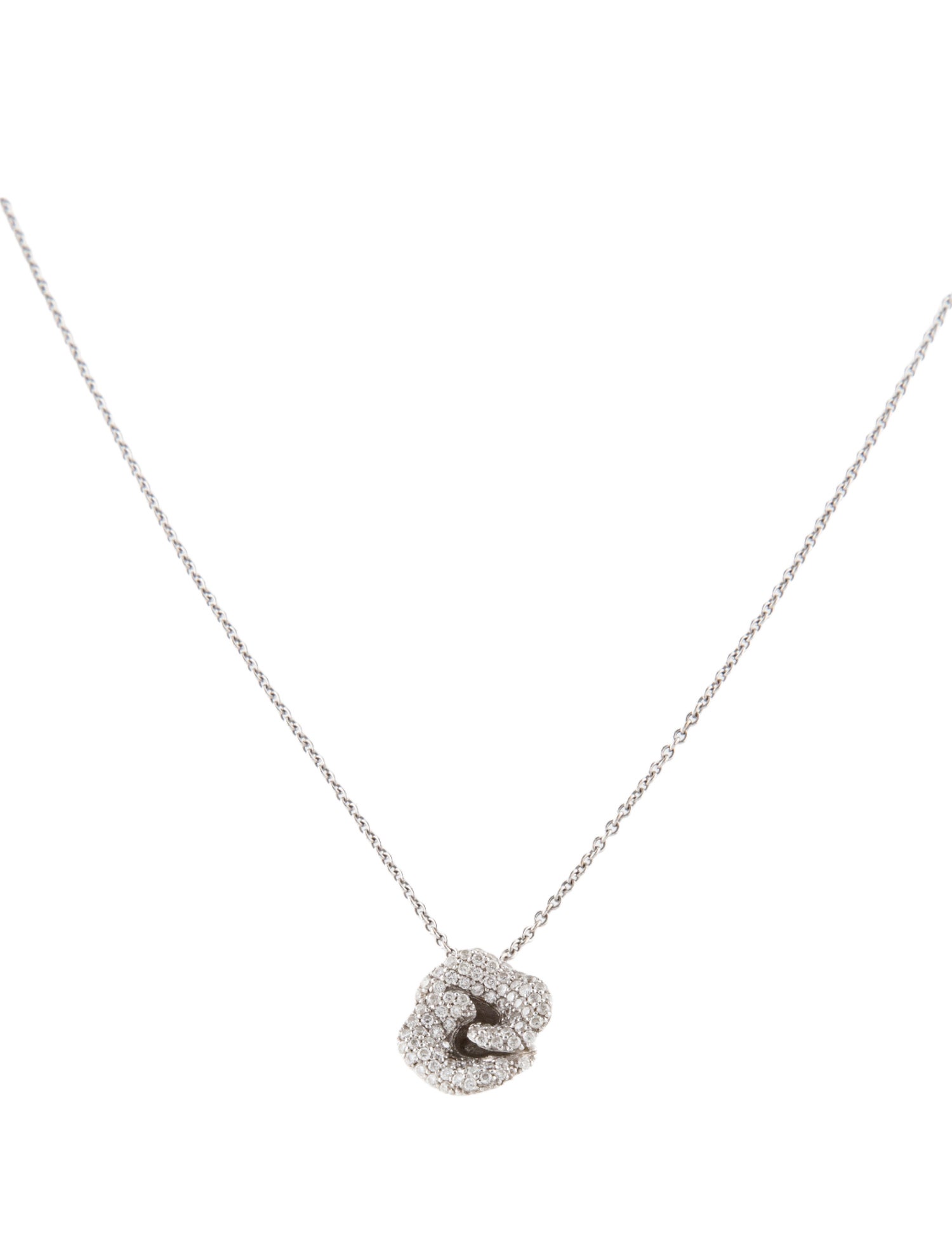 Roberto Coin 18K Diamond Pavè Flower Pendant