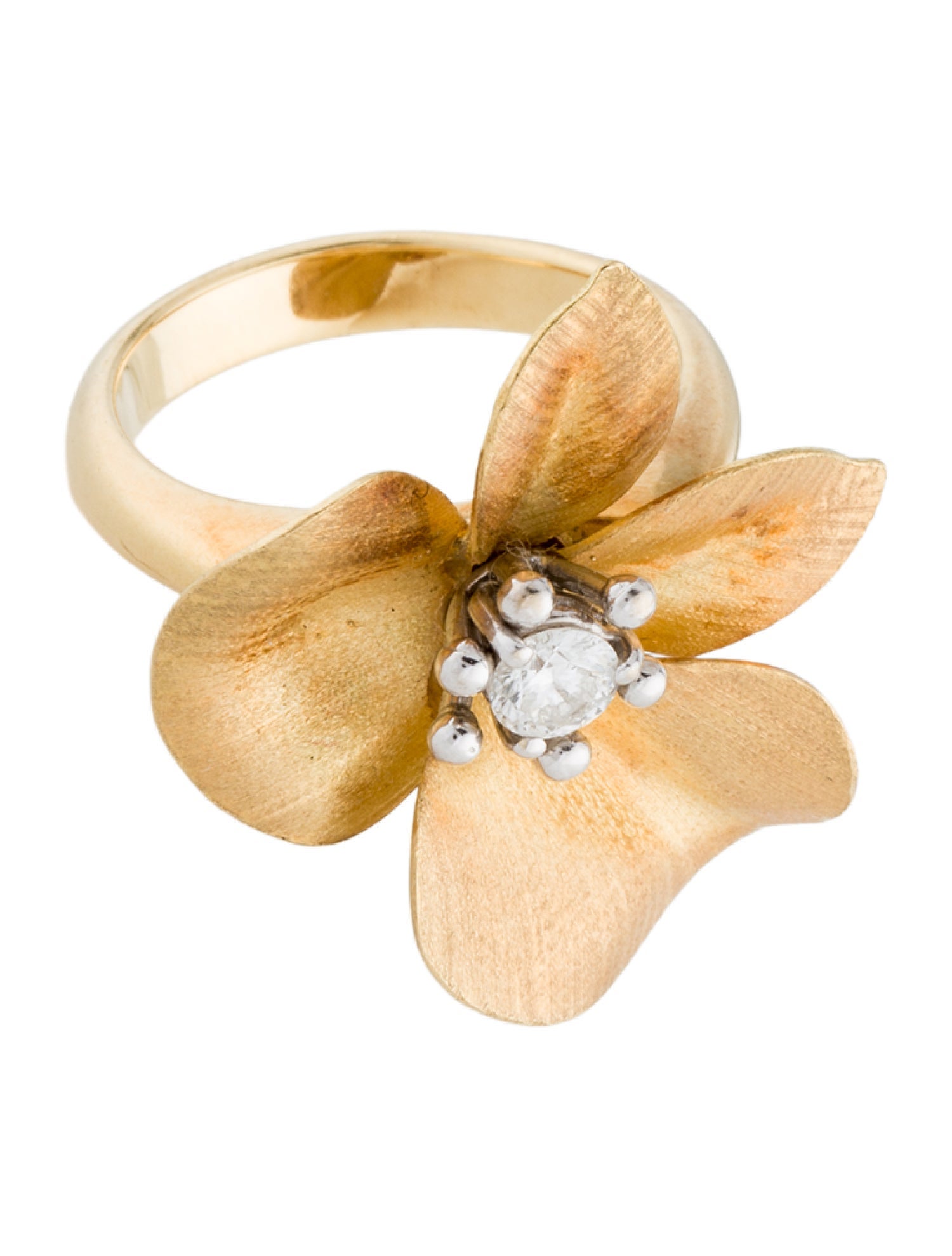 Roberto Coin 18K Diamond Cento Fiore Flower Ring