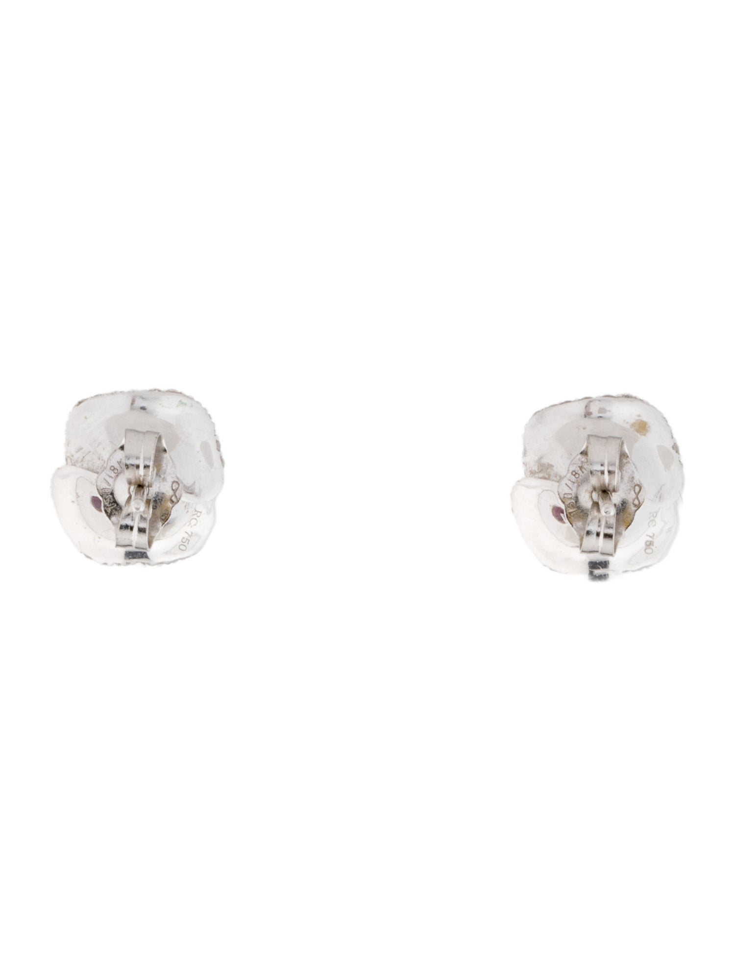 Roberto Coin 18K Diamond Flower Stud Earrings