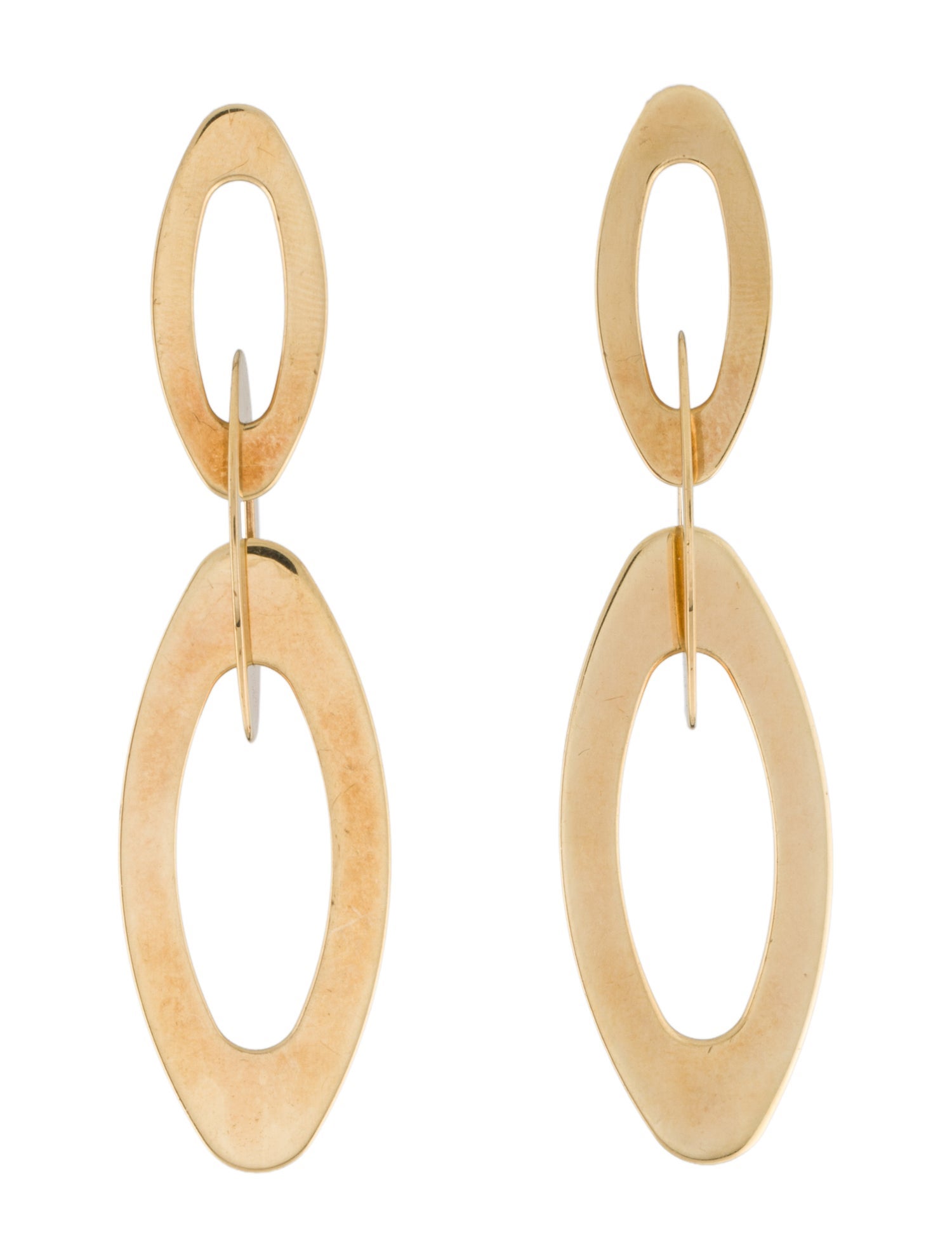 Roberto Coin Chic & Shine Oval Link Drop Earrings