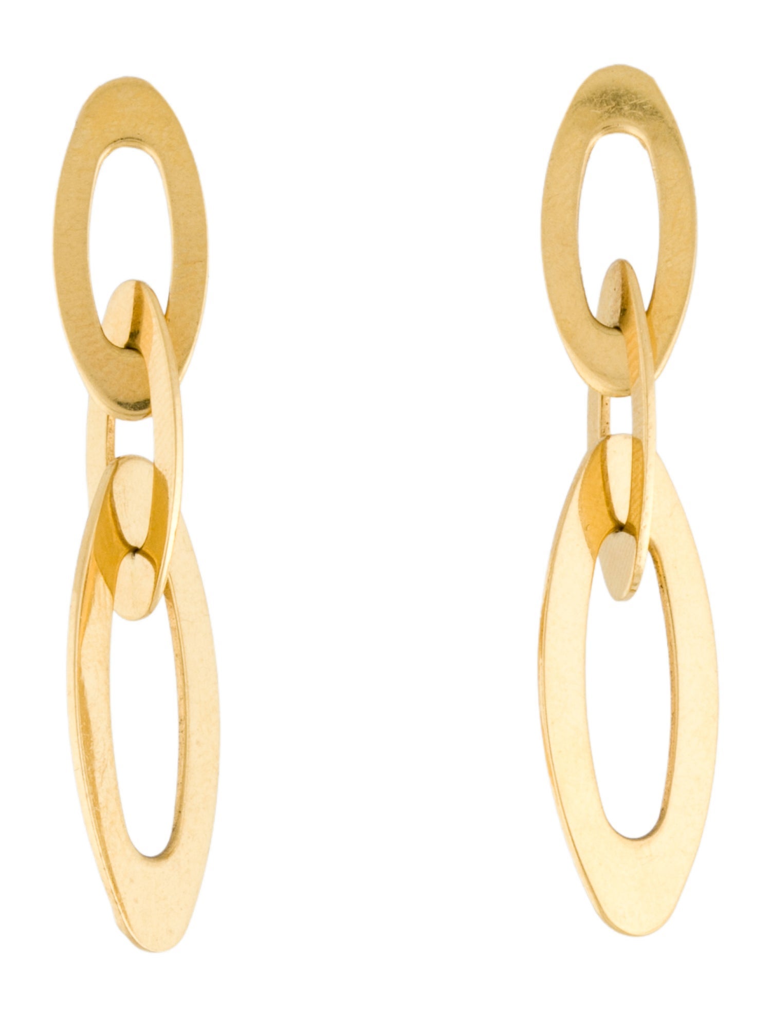 Roberto Coin 18K Chic & Shine Oval Link Drop Earrings