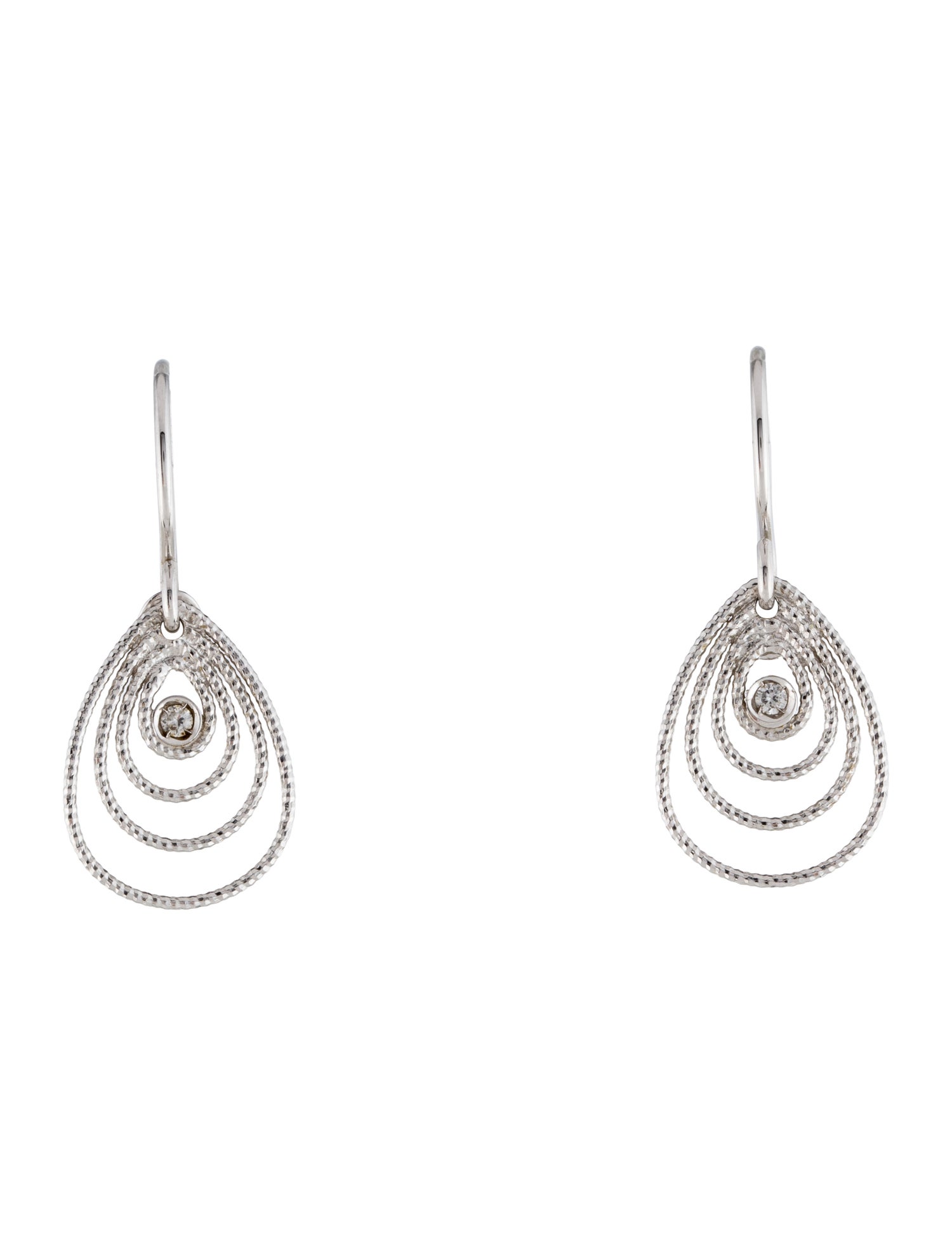 Roberto Coin 18K Diamond Mauresque Drop Earrings